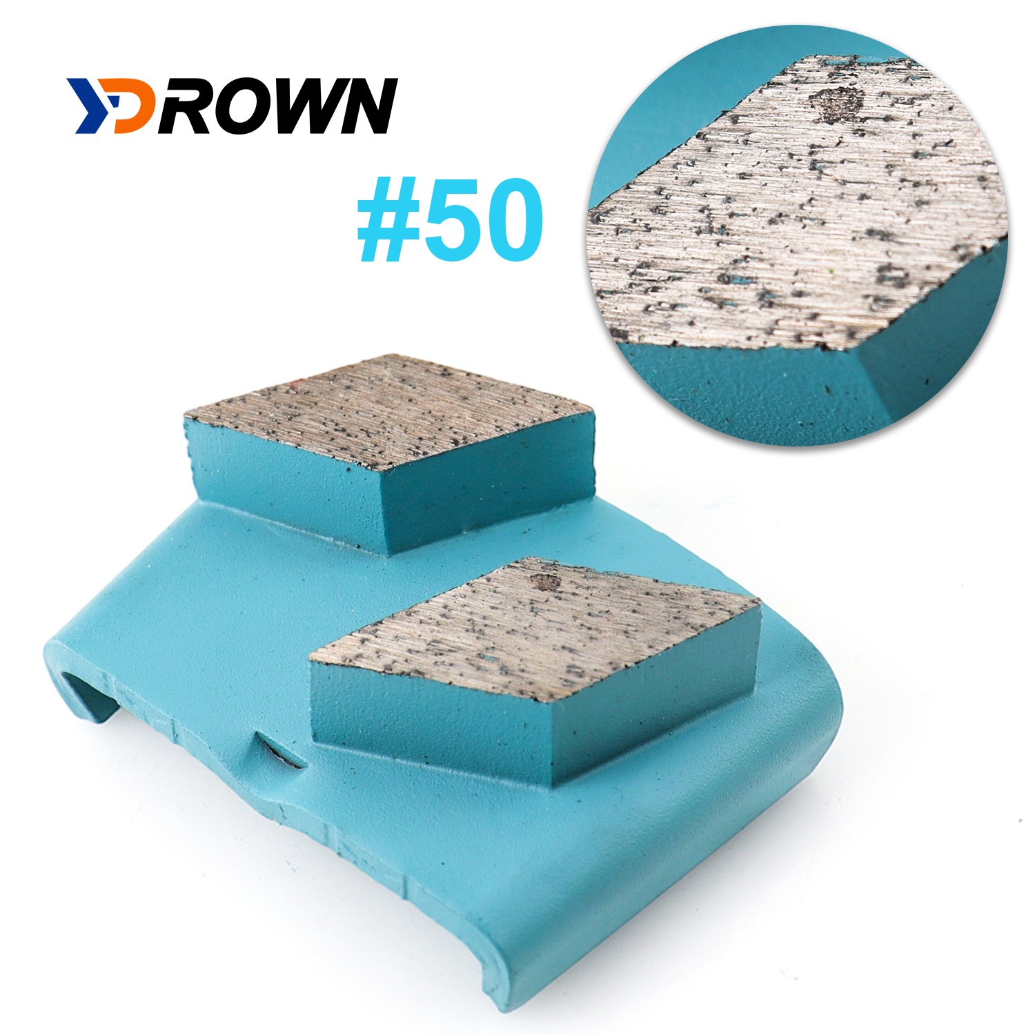 Trapezoid Metal Bonded Segments Diamond Grinding Pads for Concrete Floor Machine