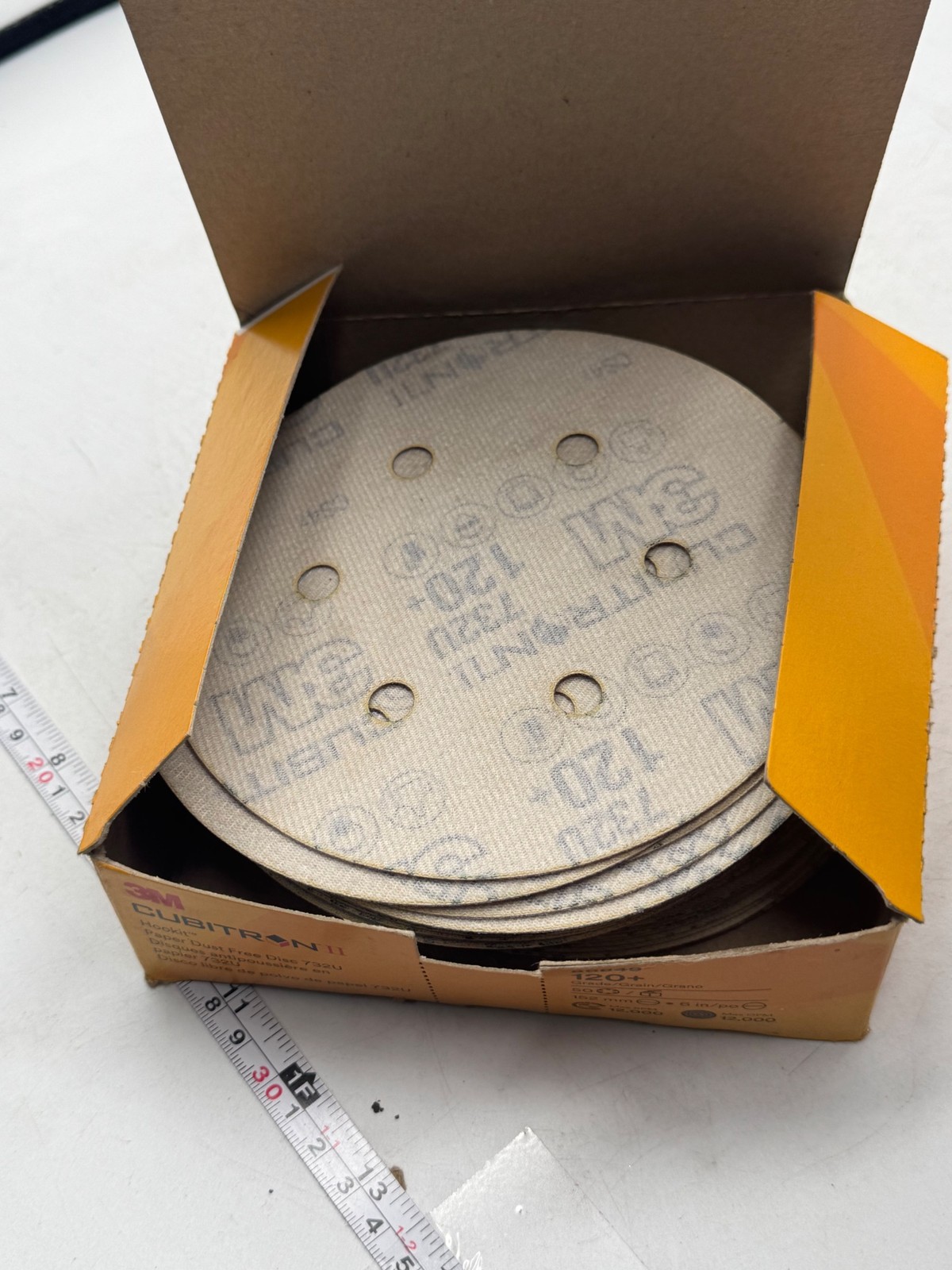3M Cubitron II 86849 6in 120+ Grit Hookit Discs 50 Pack