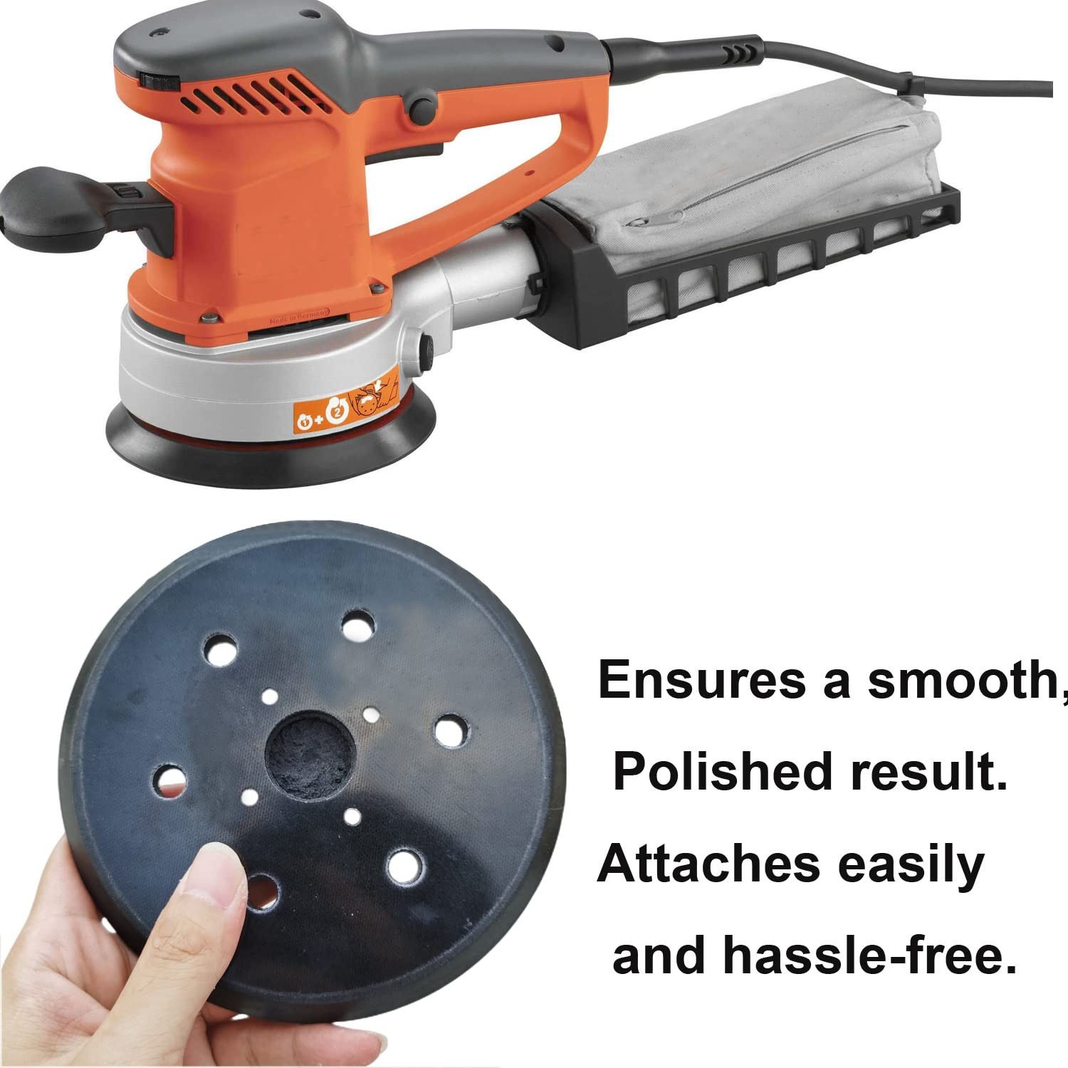 6 Inch 6 Hole Replacement Sander Pad for Ridgid R2611 Random Orbit 6