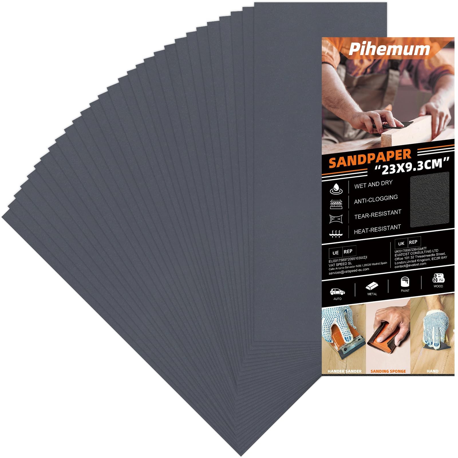 30 Pcs Sandpaper Assortment 3000 Grit Wet Dry Sandpaper Sheets, 9 x 3.6 Inch …