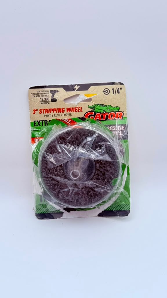 Gator Power Series 4″ Stripping Wheel *Extra Coarse* Paint/Rust Remover – #9485