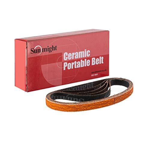 Sunmight Ceramic Belt 1/2″ x 18″ 50G Belt, 91004, 10 Belts
