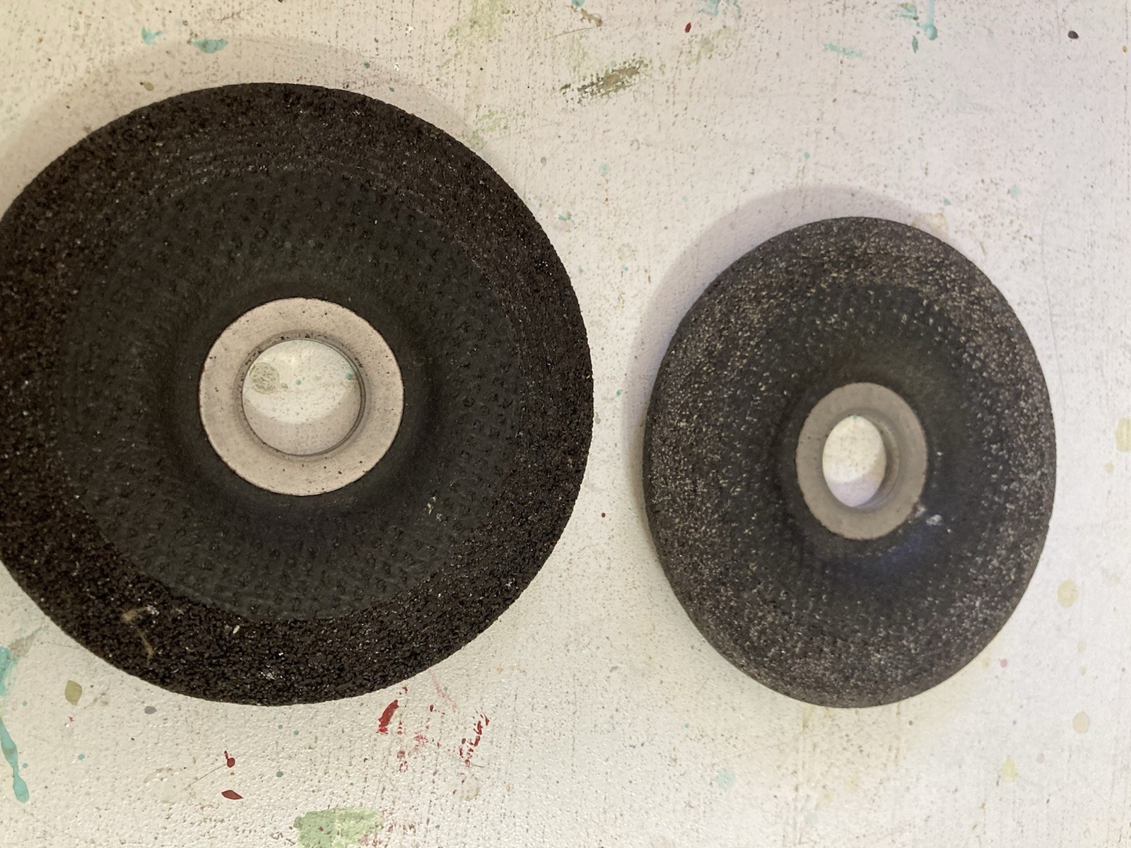 Lot 2 Sears Craftsman 9 28448 Metal Grinding Wheel 24 grit 4 1/2 x1/4x 7/8 in.