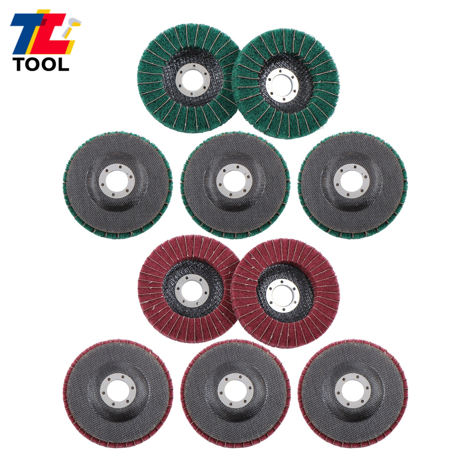4-1/2″ x 7/8″ 120 & 240 Grit Scour Flap Discs for Angle Grinder Pack of 10