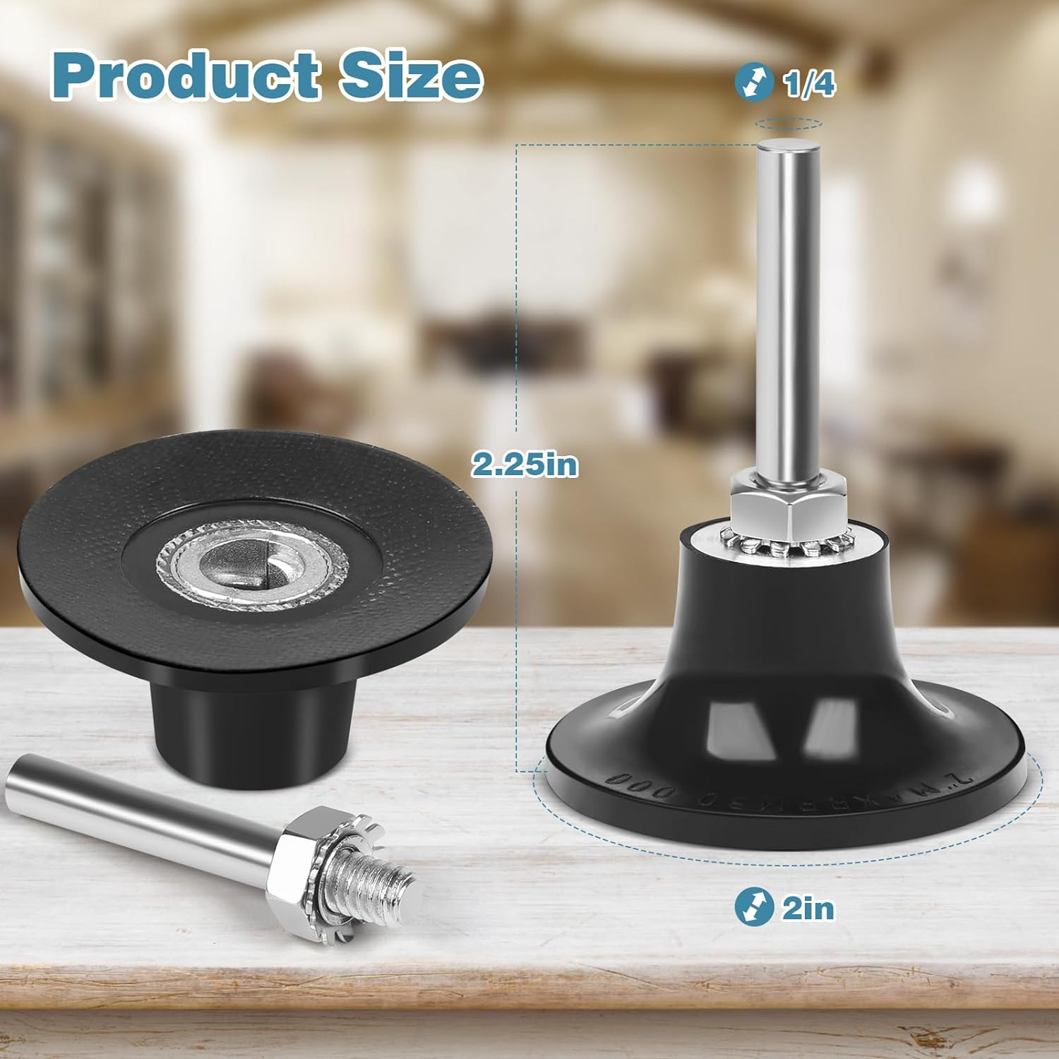 2 Pack 2 Inch Die Grinder Sanding Disc and 1/4 Shank, Grinder Holder for Roloc
