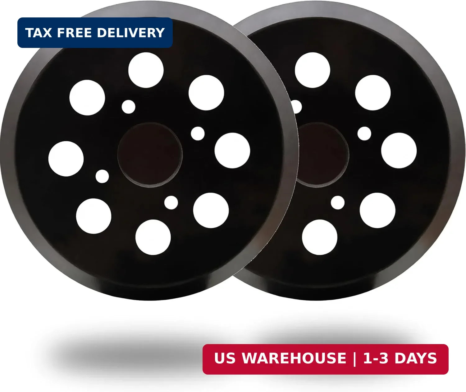 2 Pack 5 Inch 8 Hole Hook and Loop Sander Pad for Ridgid R2600, R2601 5″ Random
