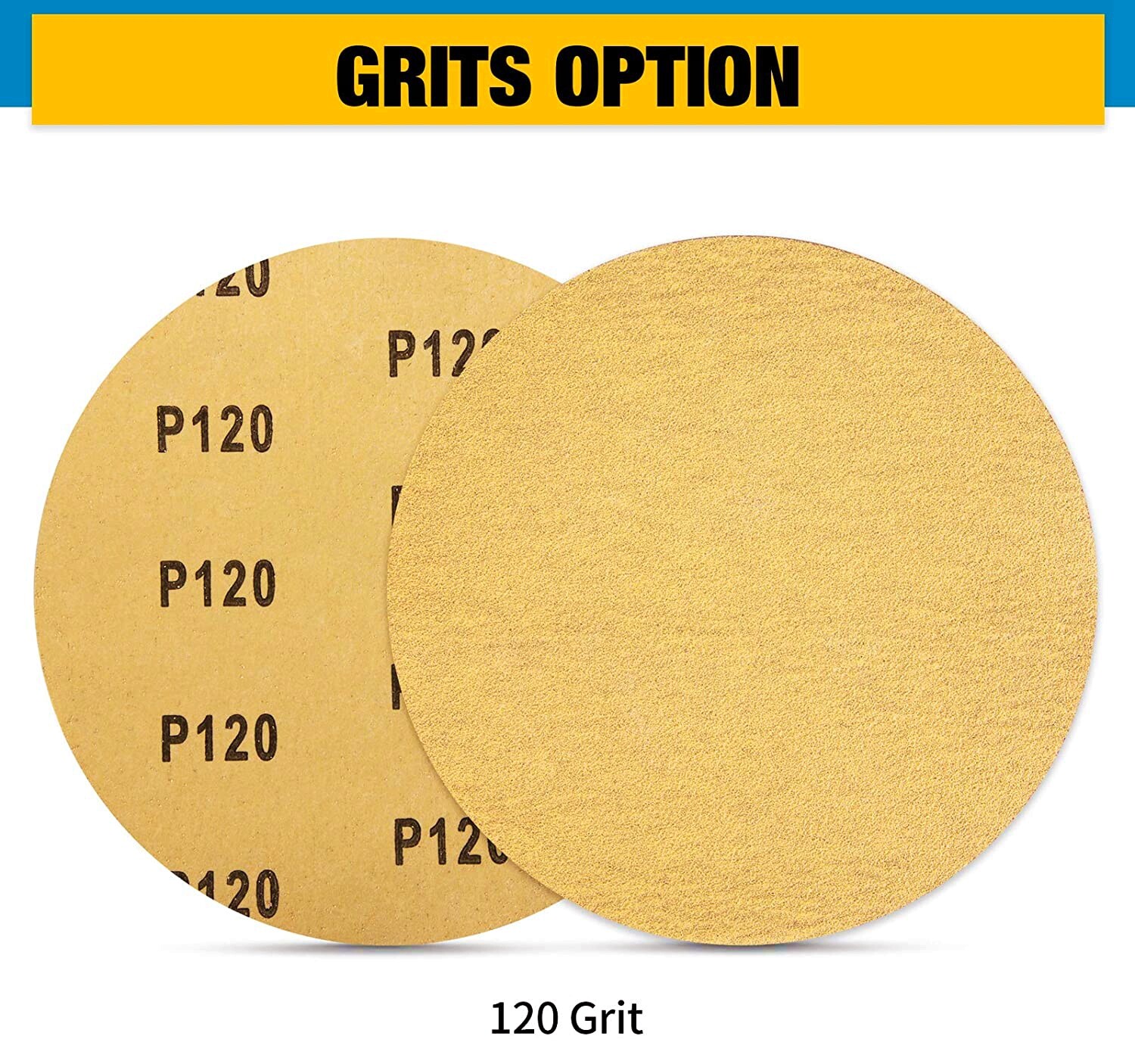 6 in PSA Sanding Disc Sandpaper 100 Roll 120 Grit Sticky Back Adhesive DA Sander