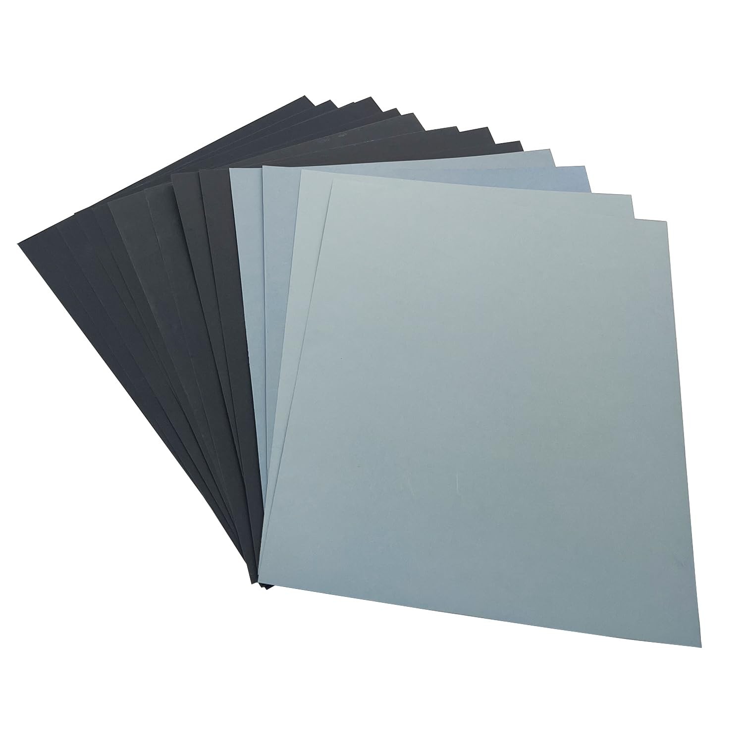 12 Pcs 9×11 Inch Wet Dry Sandpaper for Wood Furniture Polishing Automotive