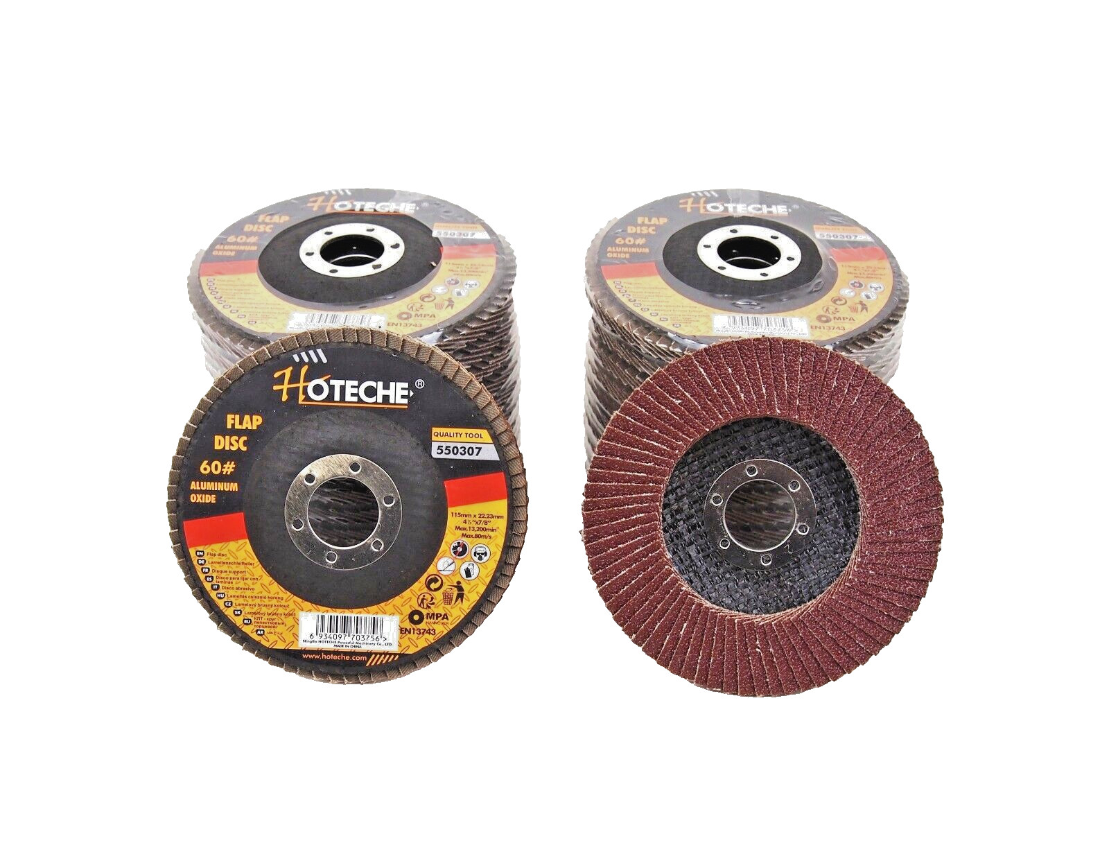 20 PC Aluminum Oxide Flap Disc Grinding wheel 4-1/2″x7/8″ 36/40/60/80/120 Grit