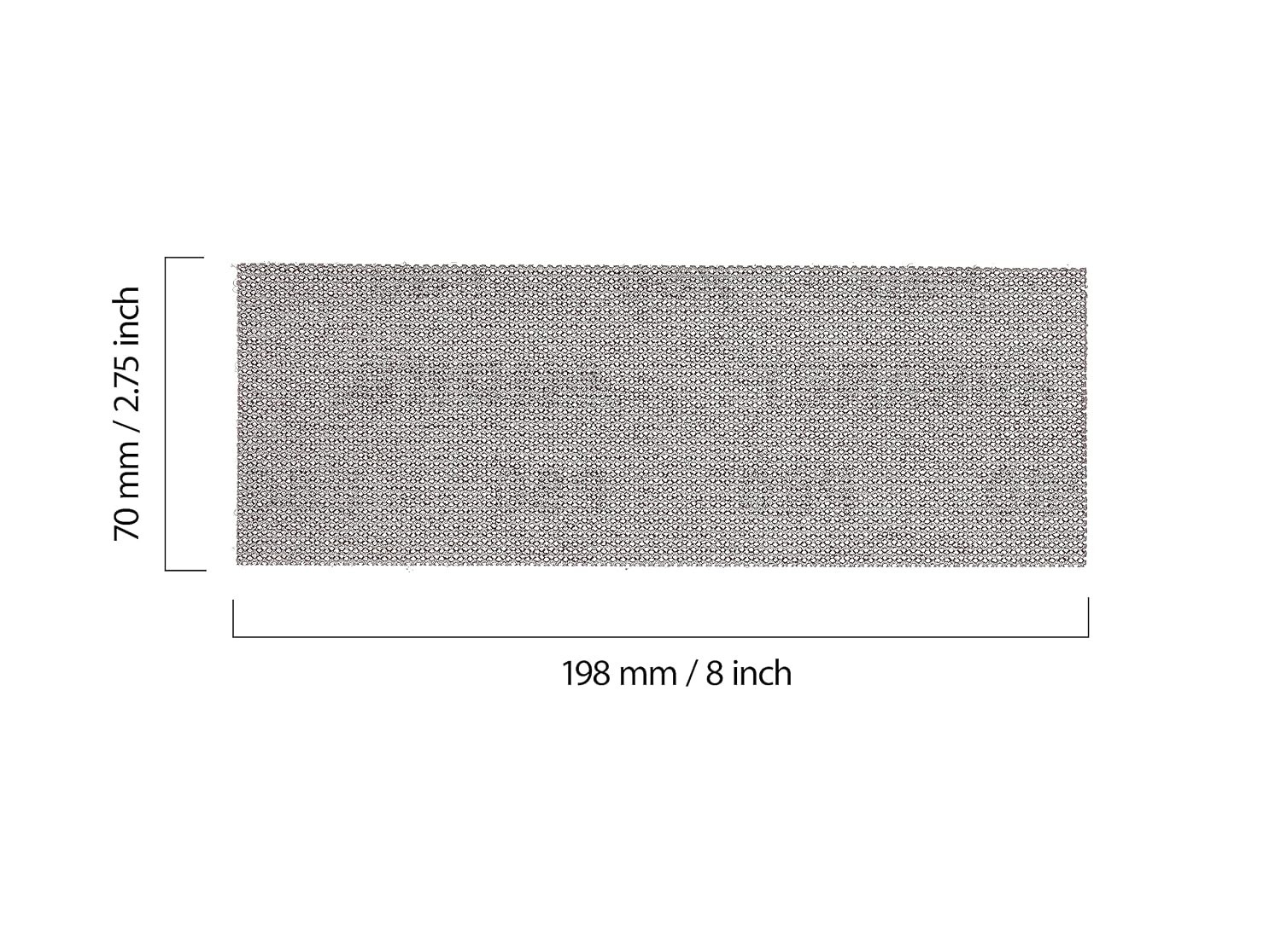 Professional 9-Piece 2.75″ x 8″ Abranet Sandpaper with Hook & Loop Backing