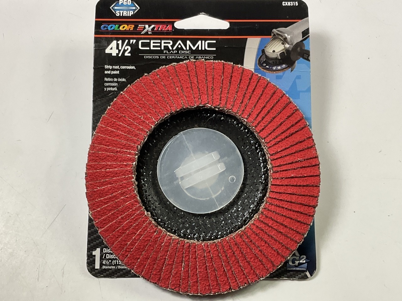 Color Extra CX8315 4-1/2″ Ceramic Flap Disc P60 60 Grit