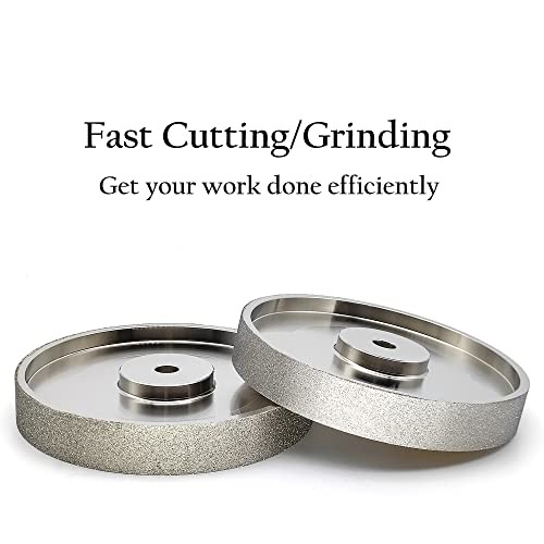 CBN Grinding Wheel 6″ Dia x 1″ Wide – 1/2″ Arbor – Sharpen High 320 Grit