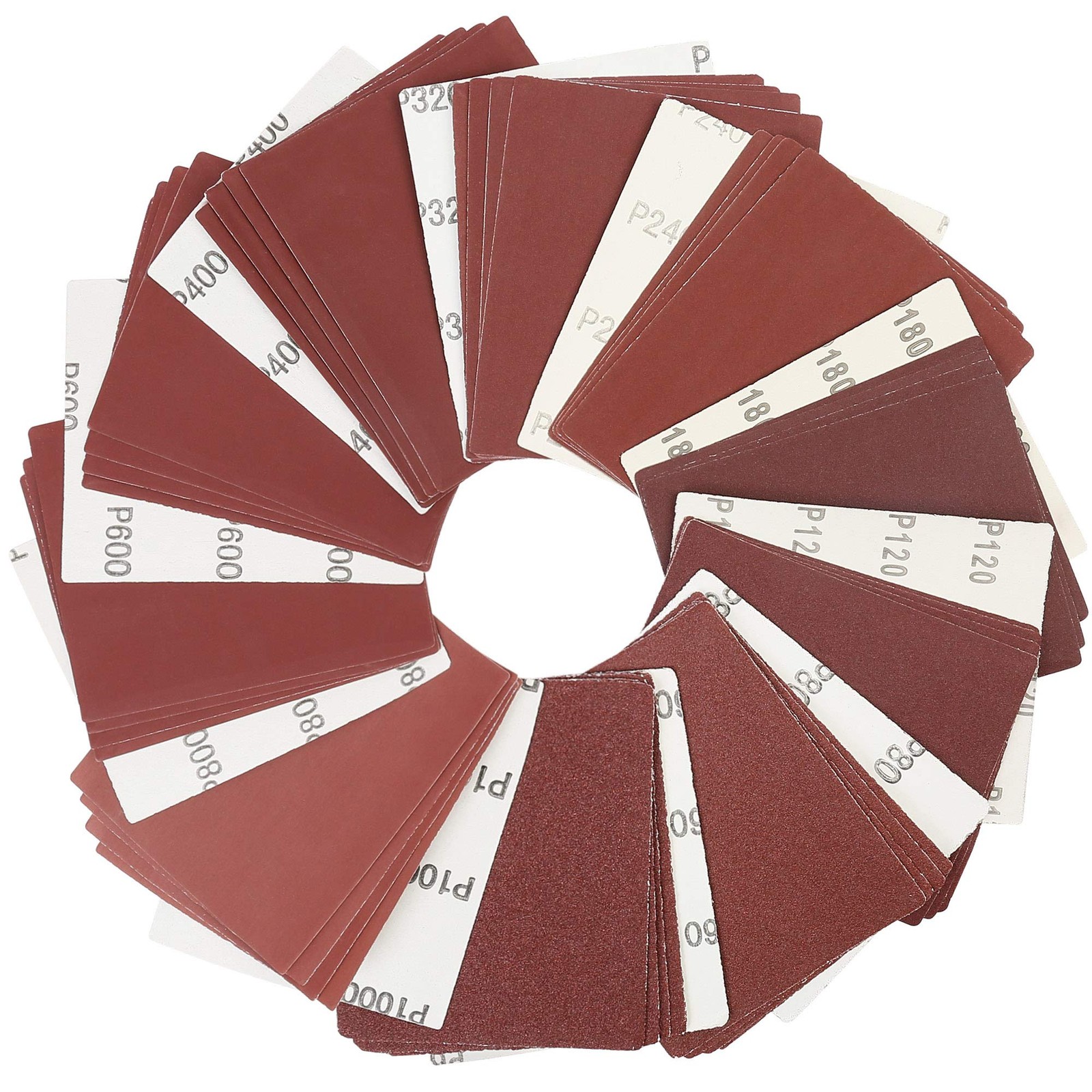 LotFancy 1/4 Sheet Sandpaper for Palm Sander, 50PCS 4.5in x 5.5in, Assorted