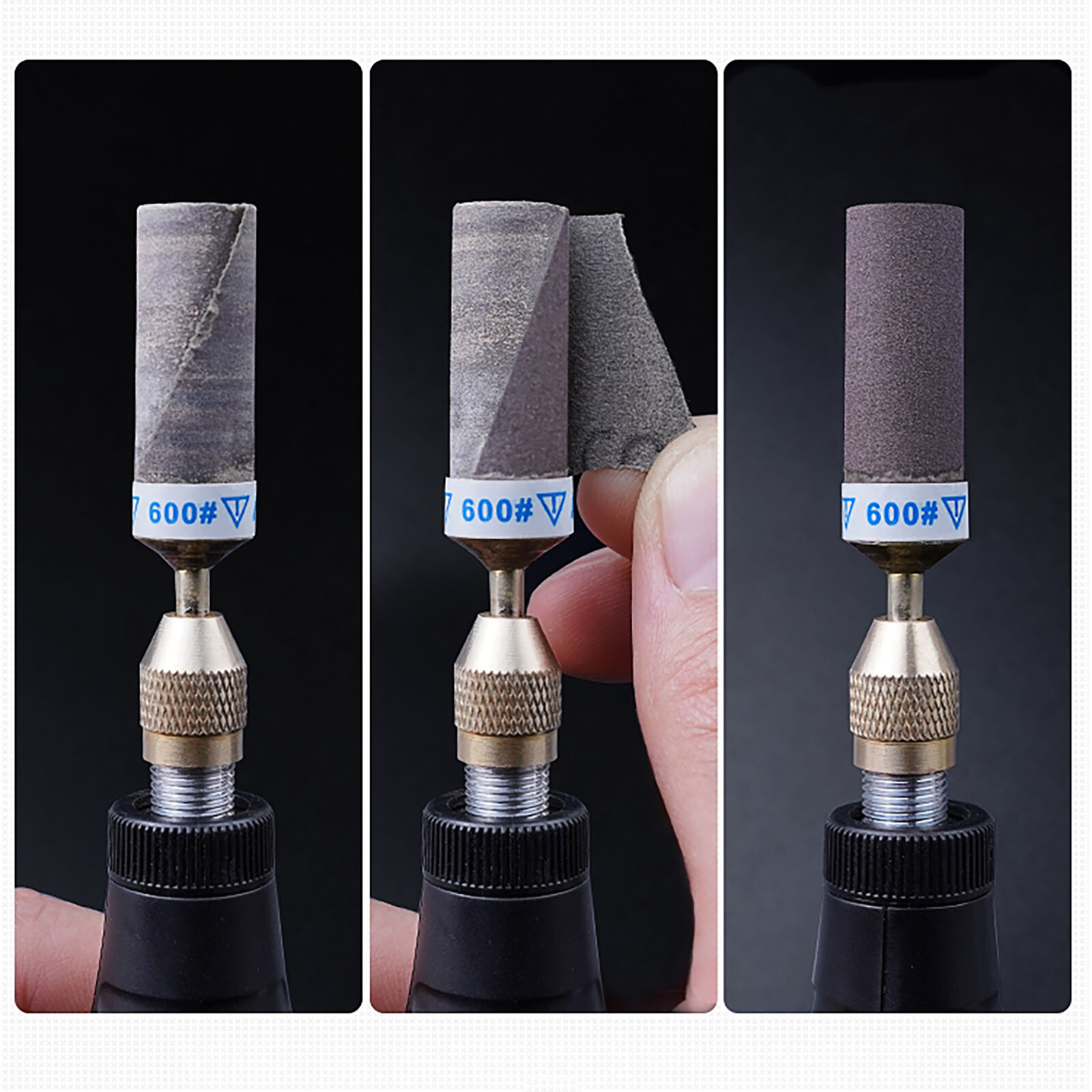 Wet & Dry Sandpaper Sanding Bar Rod Abrasive For Dremel Rotary Tool,Handle 2.5mm