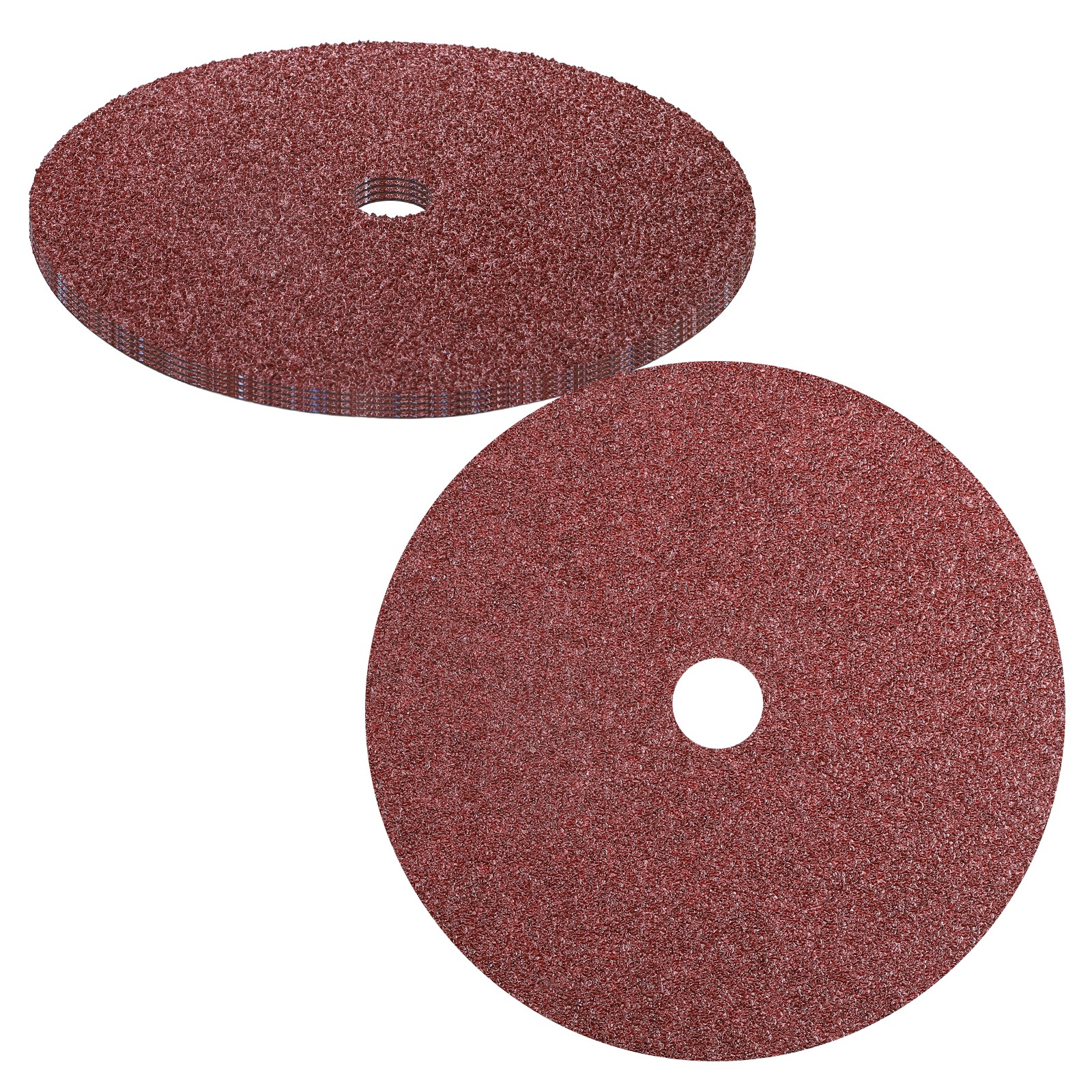 5 Pcs Ceramic Aluminum Oxide Discs – [8″ x 7/8″ Arbor Hole, 36 Grits], Red