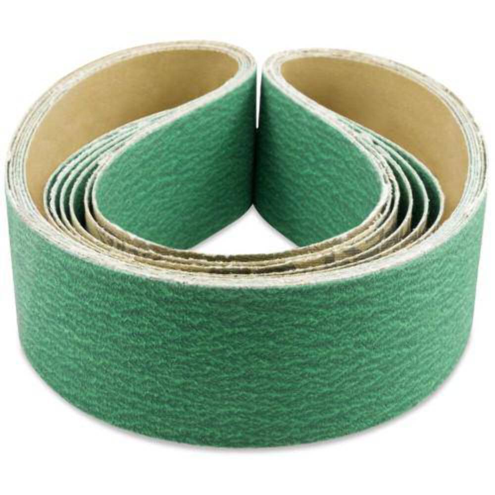 2″ x 42″ 24-120 Grit Zirconia Sanding Belt for Heavy Duty Metal Grinding 6 Pack