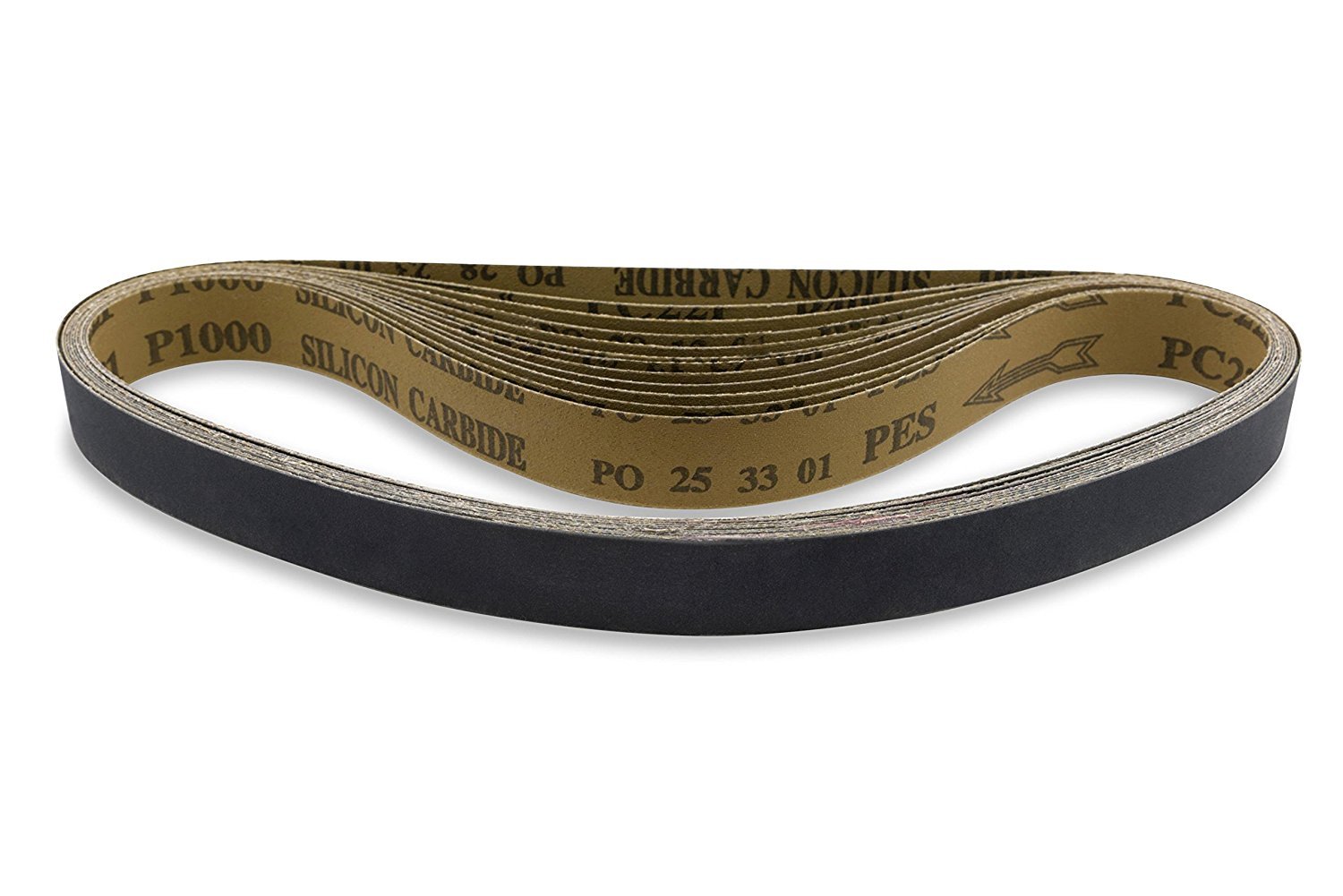 1 X 30 Inch Silicon Carbide Sanding Belts – (180G-800G) – 6 Pk Assortment