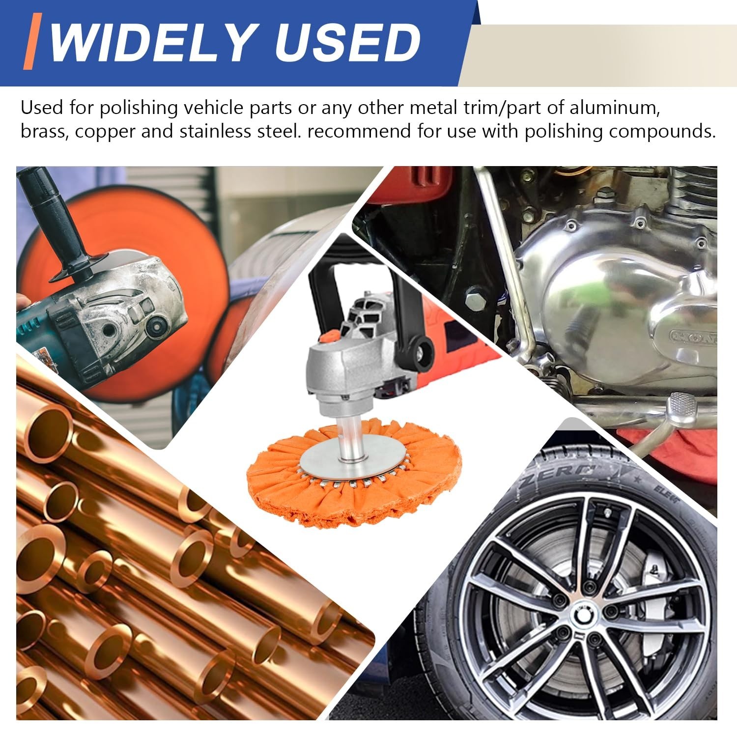 8 Airway Buffing Wheel Kit Polishing Wheel and Polishing Compound for Angle G…