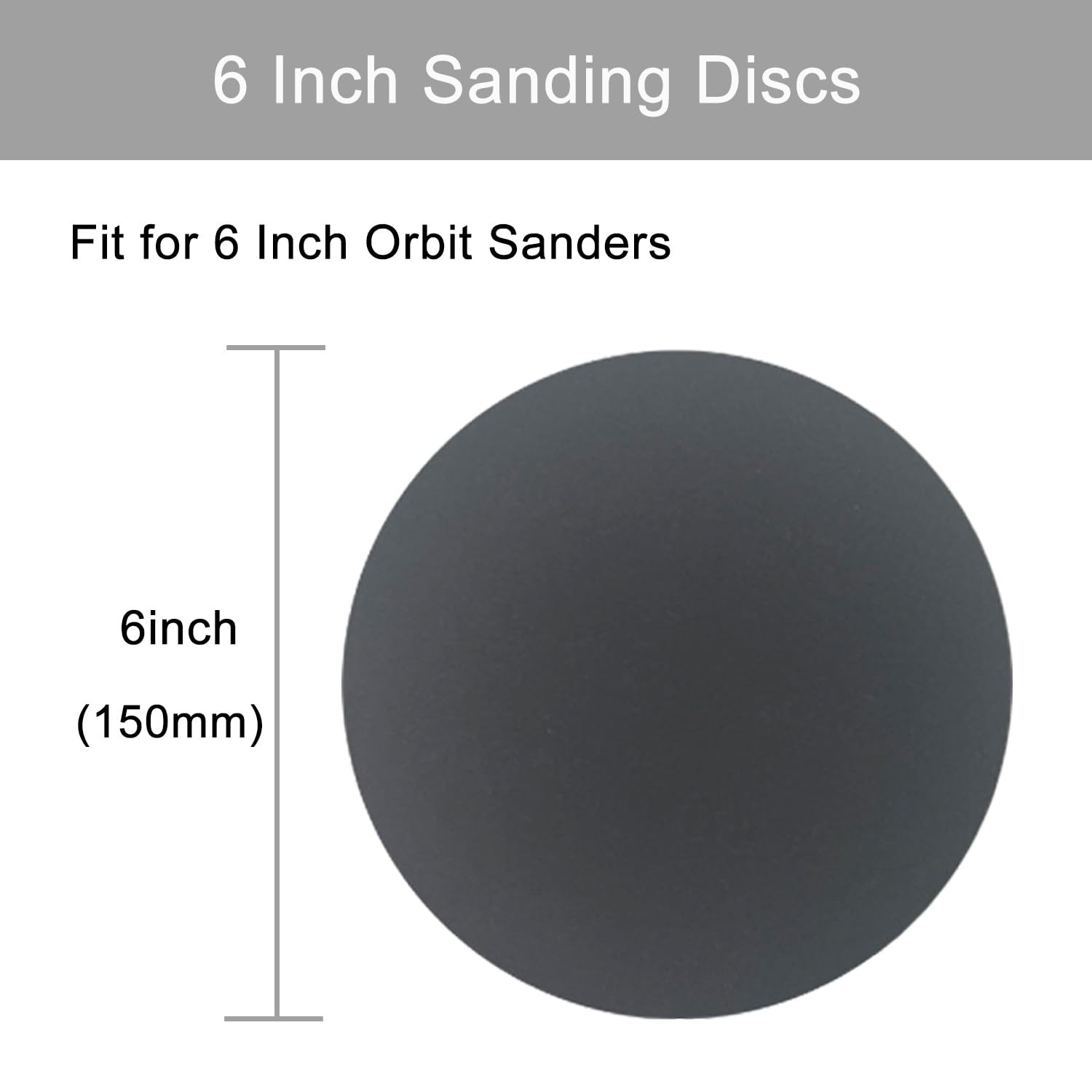 6 Inch 50 Pcs Wet Dry Sanding Discs Hook and Loop 1000-5000 Mixed Grits