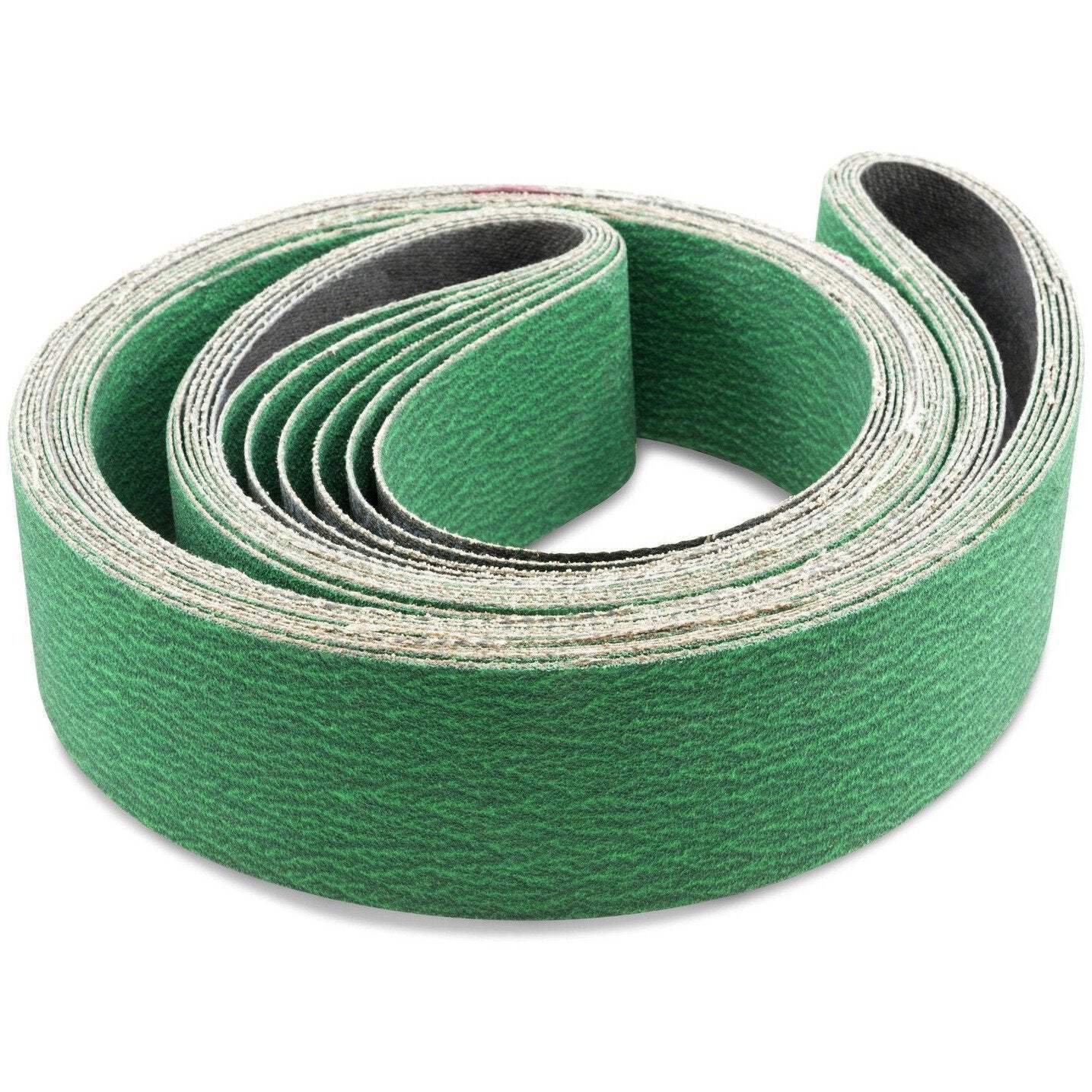 24-120 Grit Green Zirconia Sanding Belts 2″ x 60″ Heavy Duty Metal Grinding 6 PK