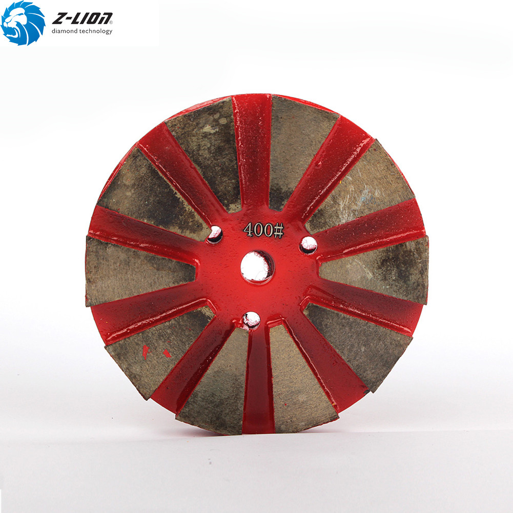 4″ Grit 400 Metal Bond Floor Diamond Polishing Pad Concrete Granite Marble Stone