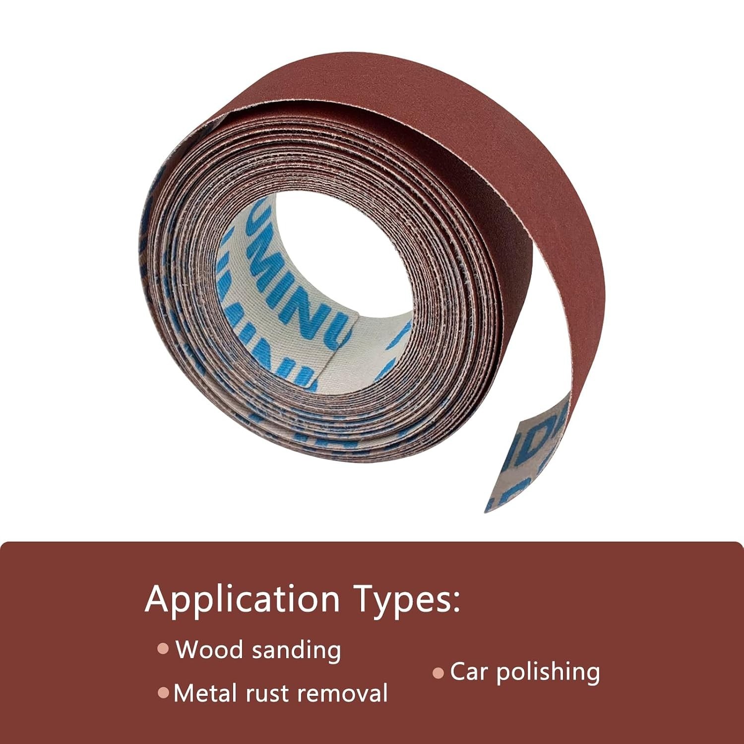 400 Grit Fine Sandpaper Roll 1″ x 19′ – Perfect for Wood, Metal & Automotive DIY