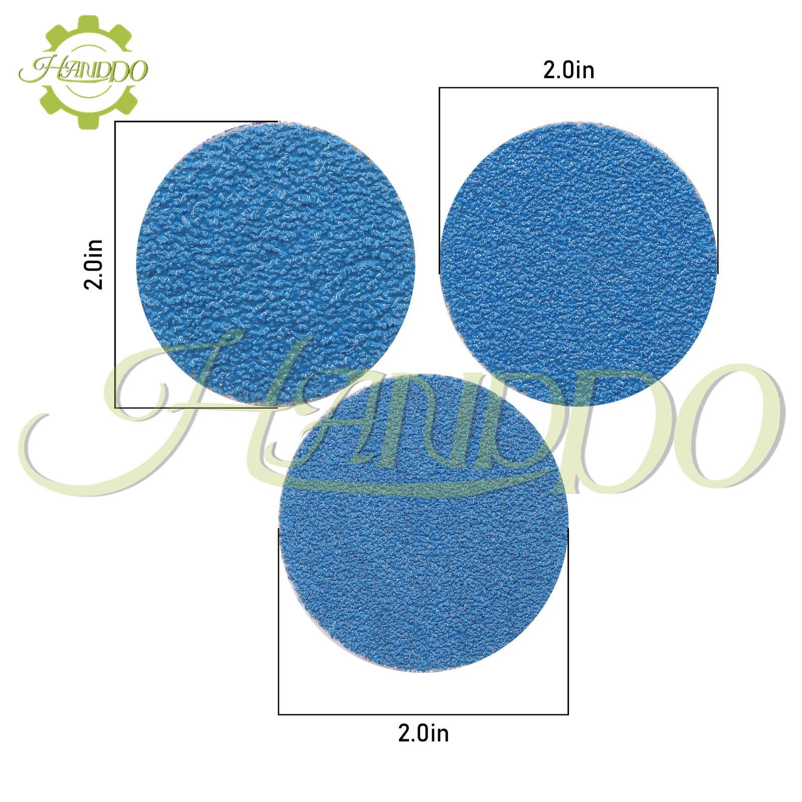 50Pcs 2″ Sanding Discs for Die Grinder Accessories,Zirconia Coated 36/60/80 Grit