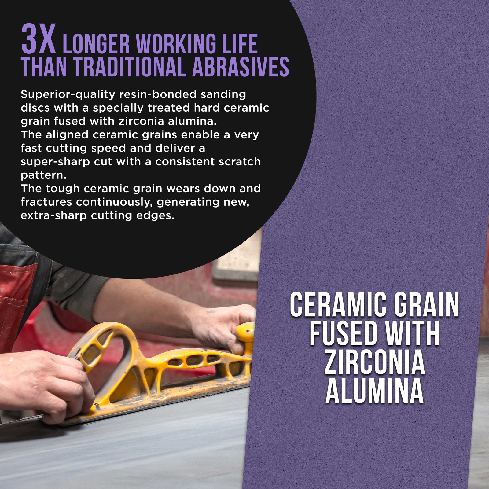 120 Grit Purple Ceramic 2.75″ x 20 Yard Roll Self Adhesive Longboard Sandpaper