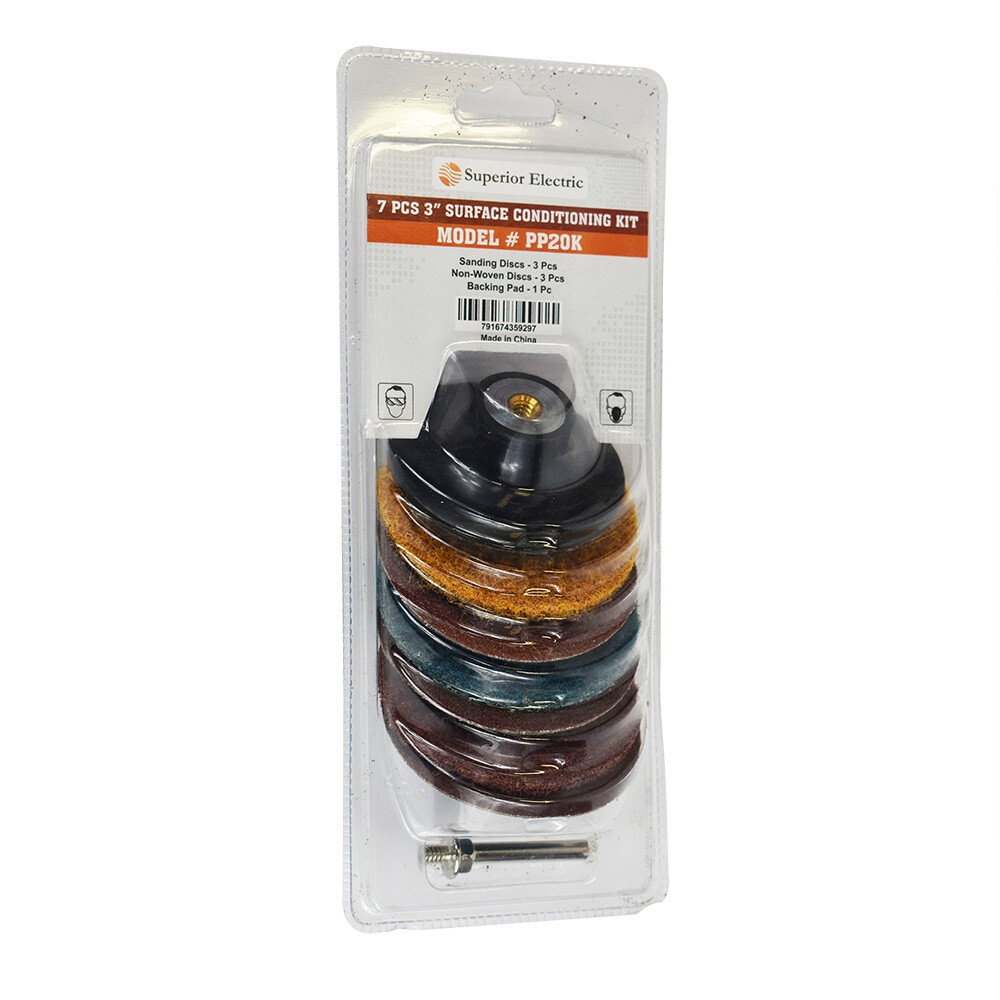 2″ Diameter 7pcs Twist Lock Spindle Disc Surface Conditioning Kit – PP20K
