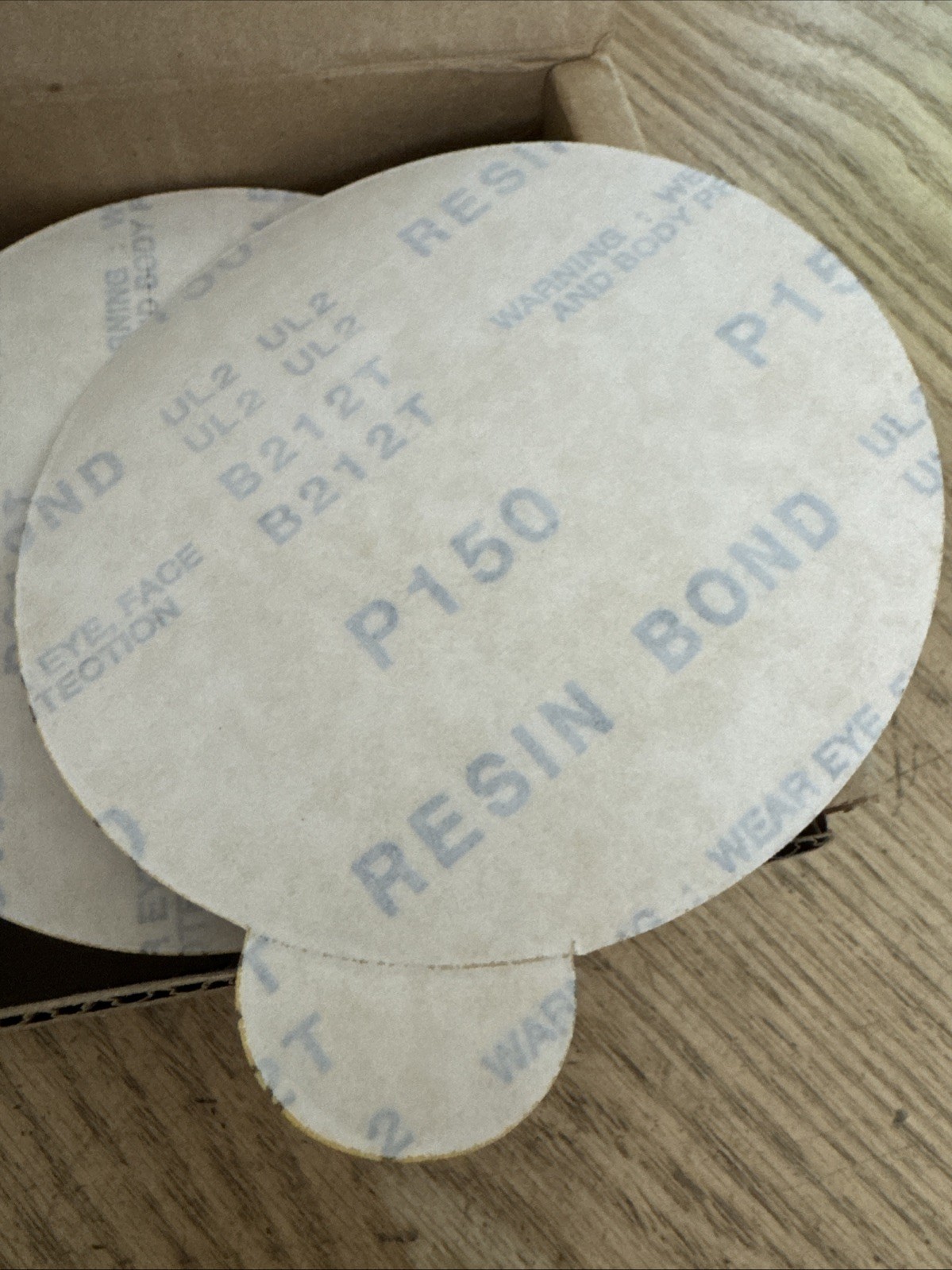 5″ gold a/o tablet 150 grit resin bond Qty 100