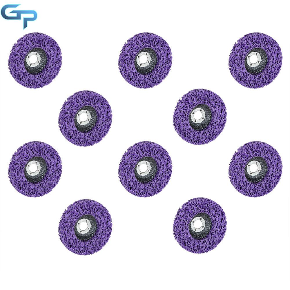 10 Pcs 4″ x 5/8″ Purple Strip Discs Stripping Wheel Paint Removal Disc New