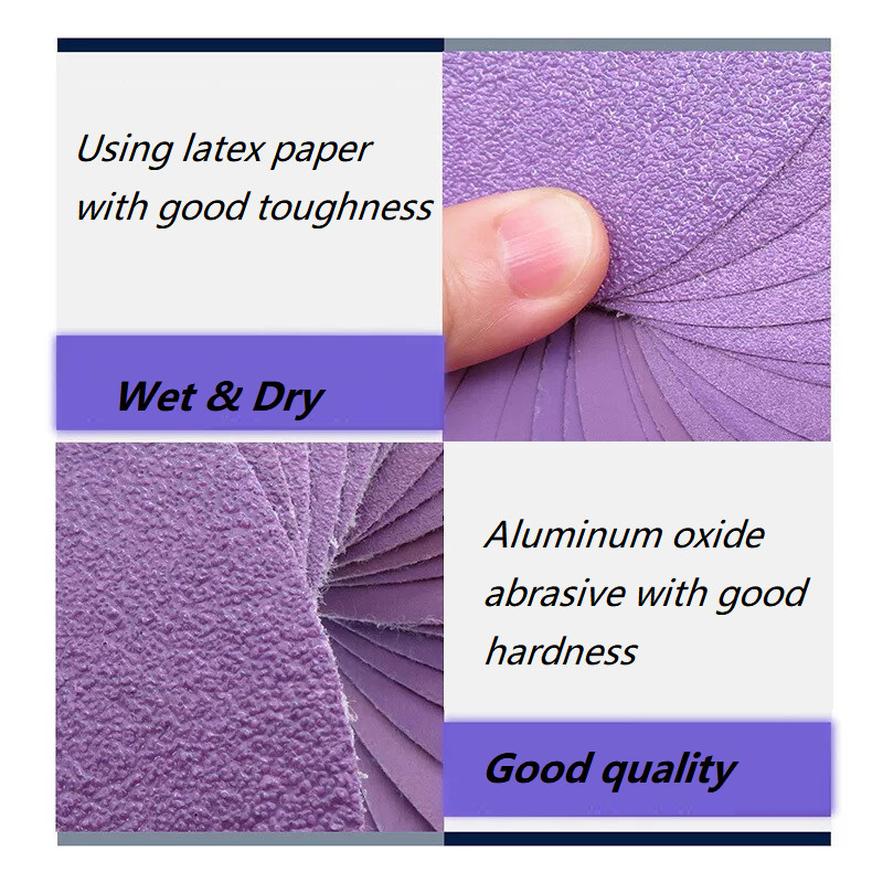 25mm/50mm Wet and Dry Sanding Discs Sandpaper Hook and Loop Pads Grit 60-10000