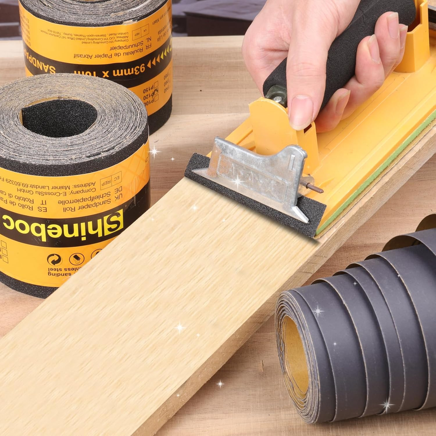 600 Grit Sandpaper Roll, 3-2/3″ Wide 11 Yard Wet Dry Silicon Carbide Longboard S