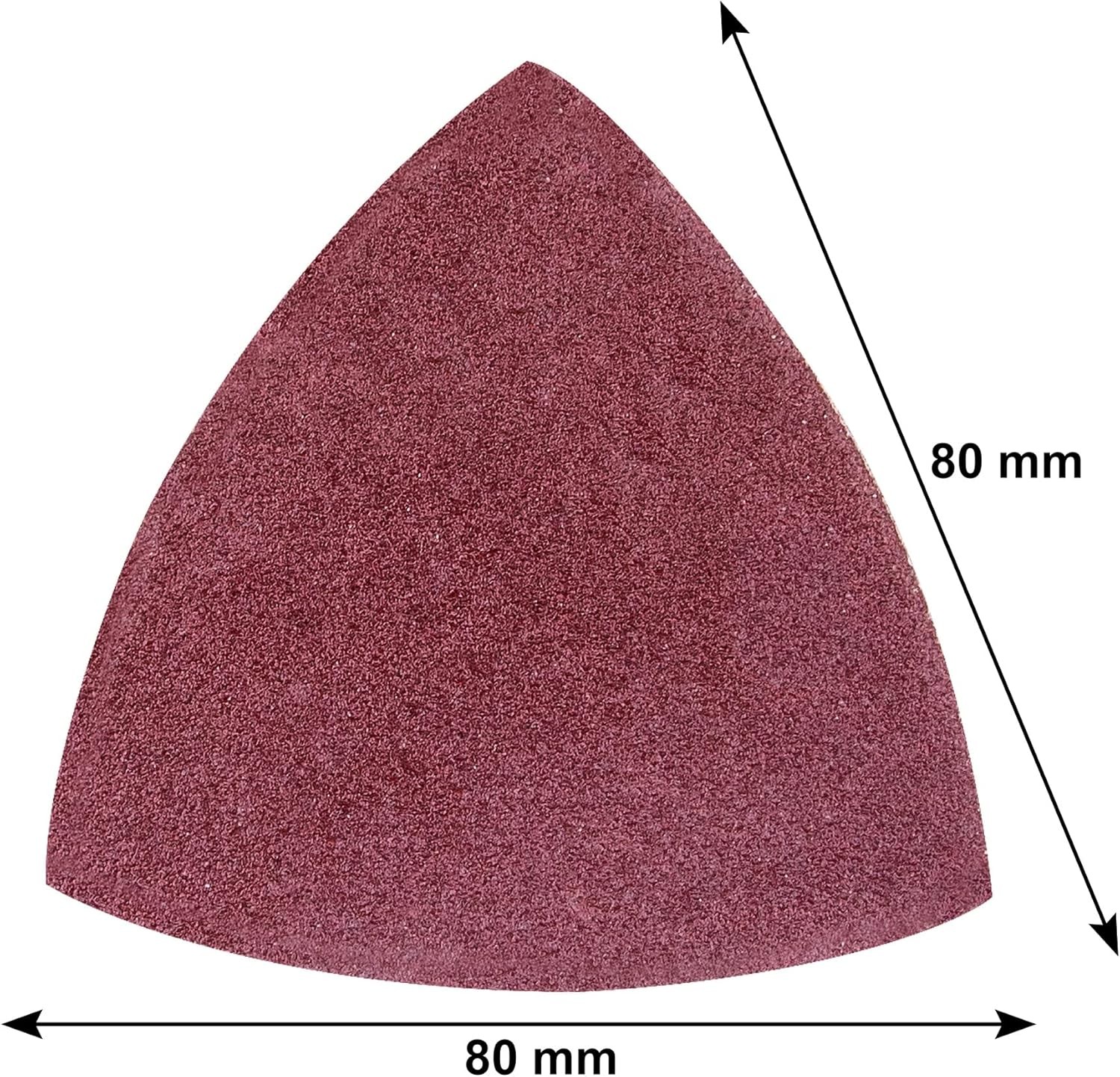 100 Pieces Triangle Sanding Pads Triangular Sandpaper Sanding Sheets Fit for 3-1