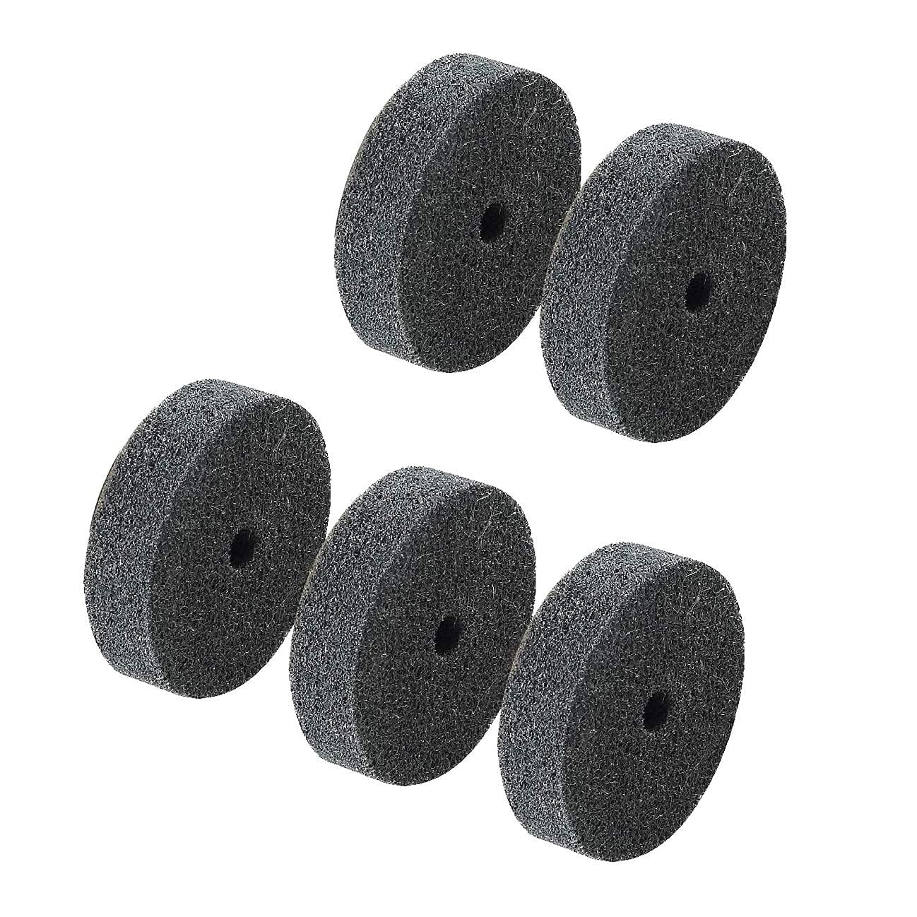 5 Pcs 3” Fiber Buffing Wheel 3/8” Arbor Hole Replacement Buffing Polishing