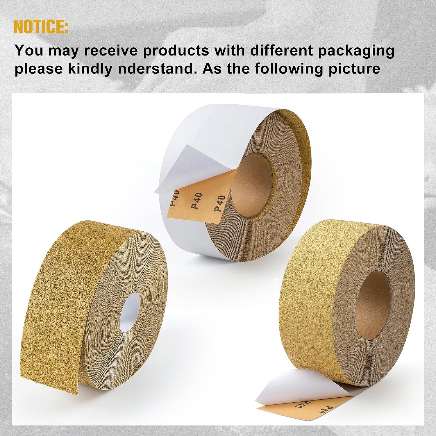 320 Grit PSA Sandpaper Roll 2.75in x 20 Yds Self Adhesive LongX