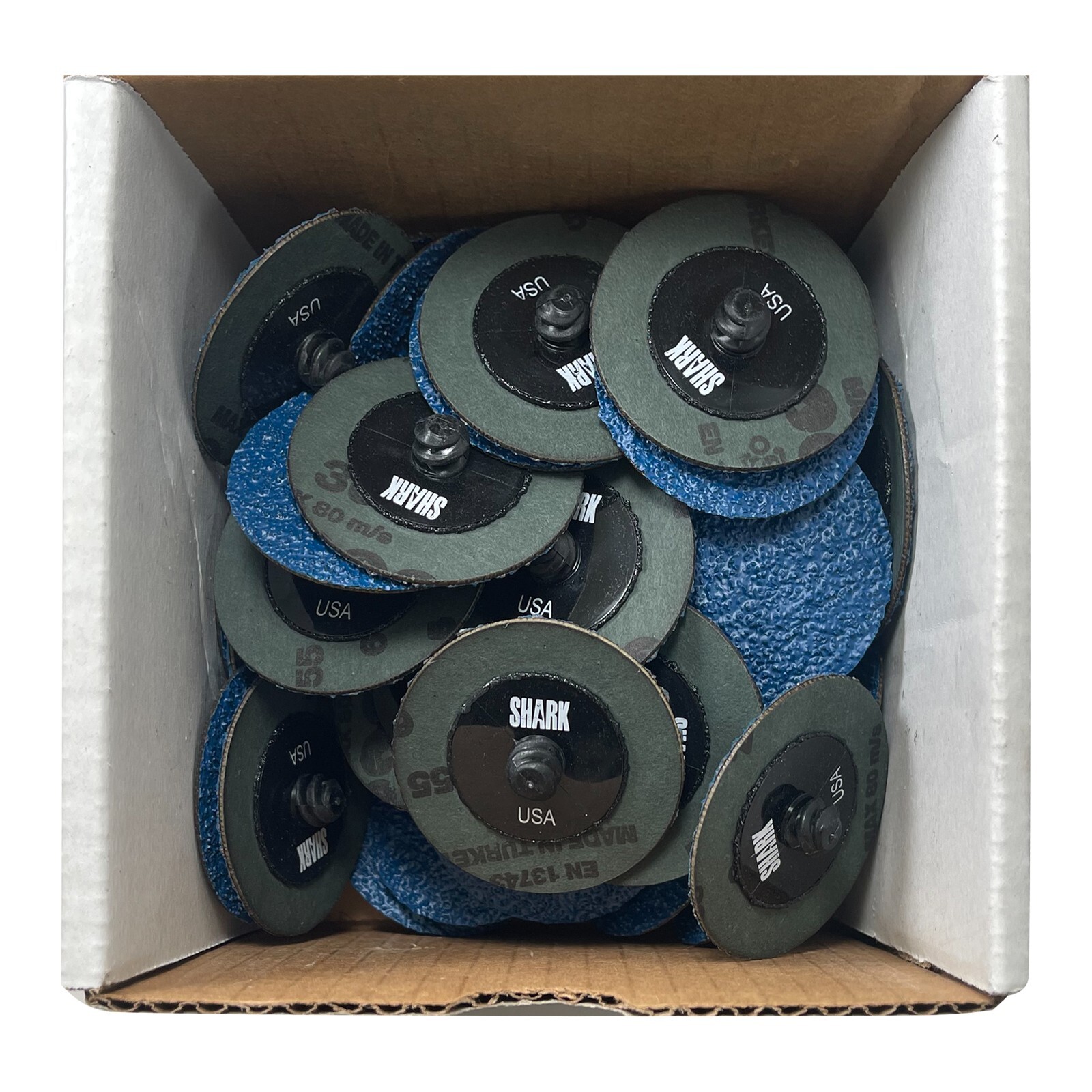 MI203 2″ Blue Zirconia Disc – 25,000 RPM – 36 Grit – 50 Pack