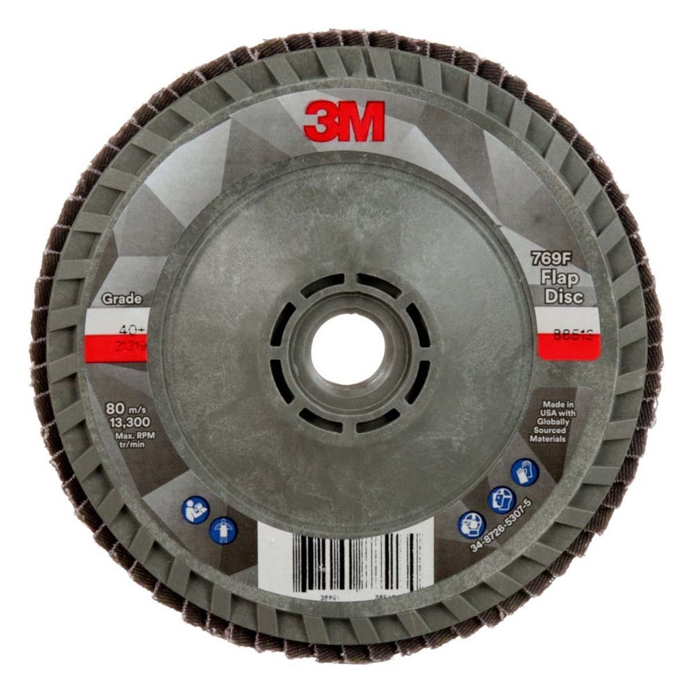 3M 7100244822 Flap Disc 769F 40+ T29 Quick Change 4-1/2 in x 5/8-11