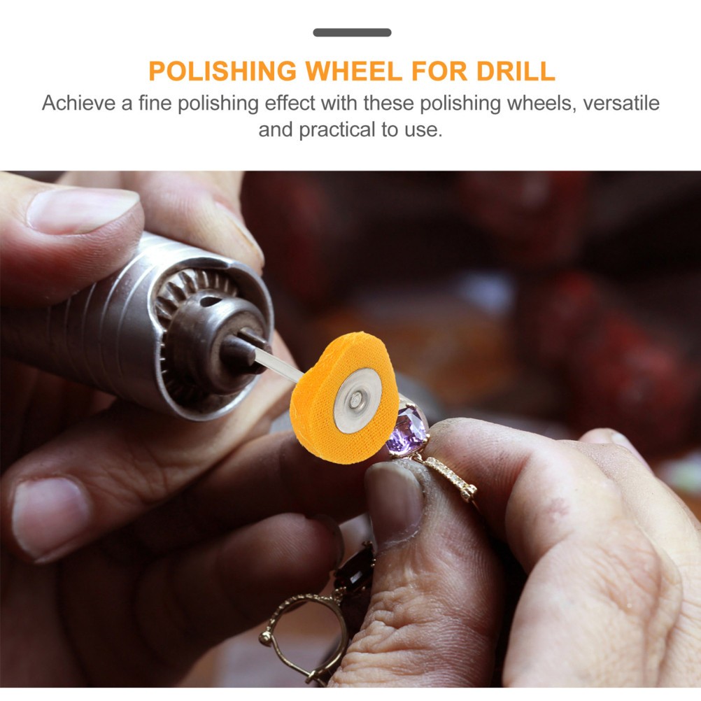 50 Pcs Polishing Buffing Wheel Set Mini Brush Kit for Jewelry Watch Repair