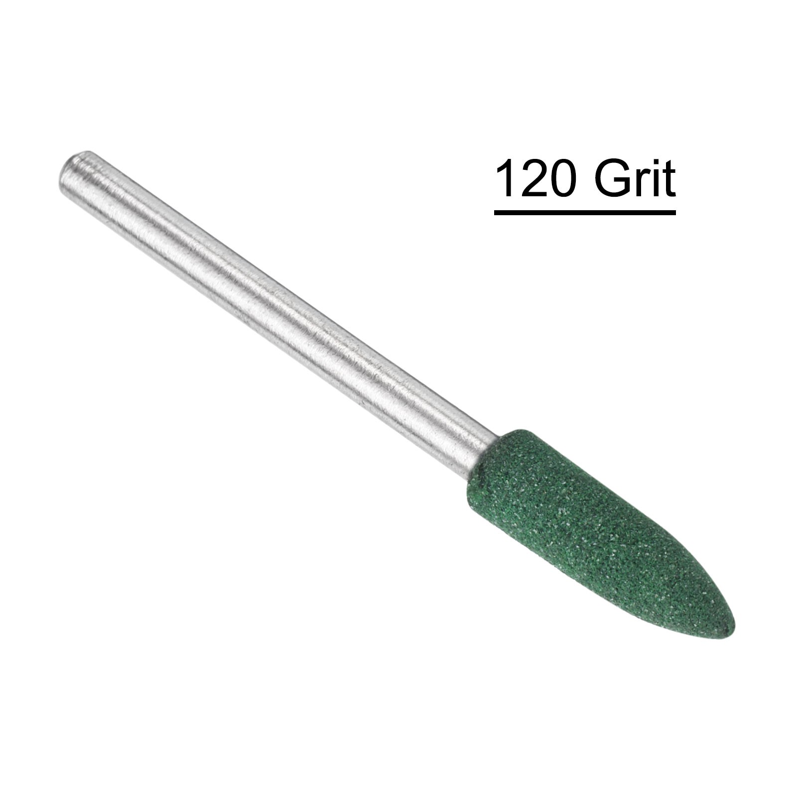 20pcs Rubber Tapered Polishing Head, 5mm (3/16″), 3mm (1/8″) Rod, Green