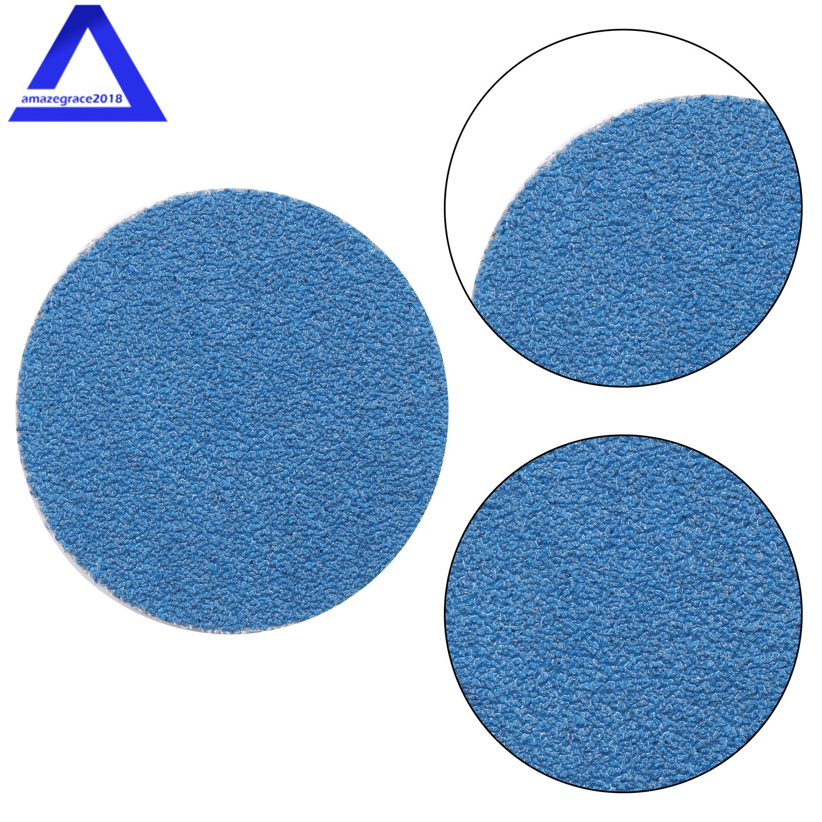 50 Pcs 2 inch Sanding Discs, Zirconia Coated 36/60/80 Grit, Quick Change Disc