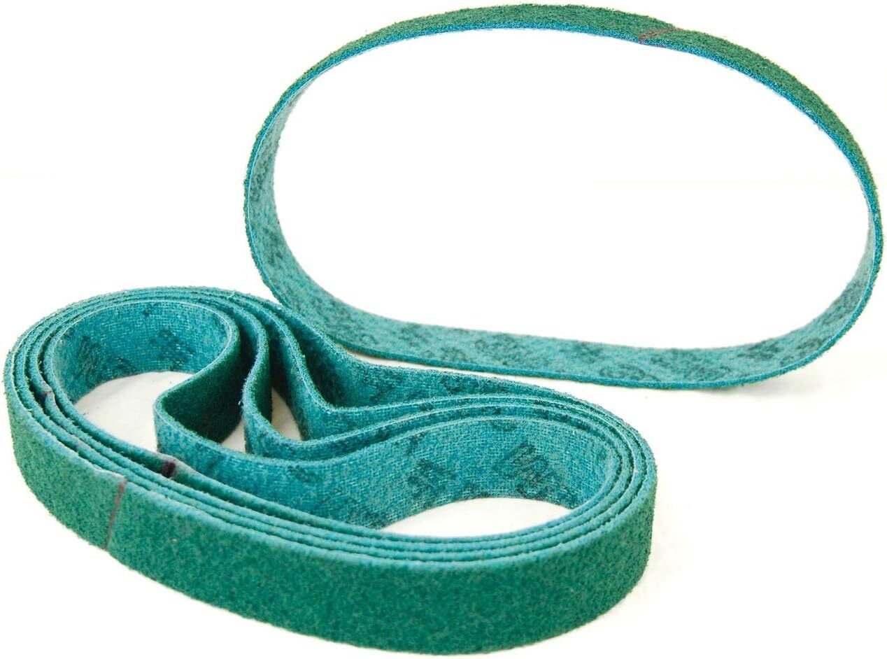 25PACK 3/8″ X 13″ NON WOVEN Sanding Belts Abrasive Coarse Medium Fine Nylon