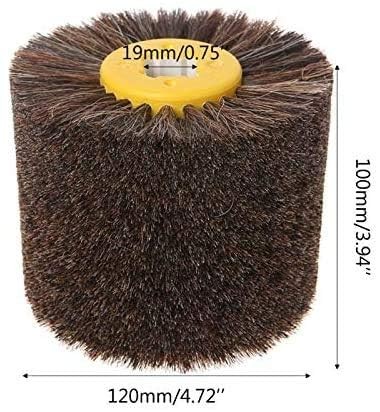 SIGNI Premium Horsehair Polishing Wheel Brush for Wood Furniture -Wire Drawin…