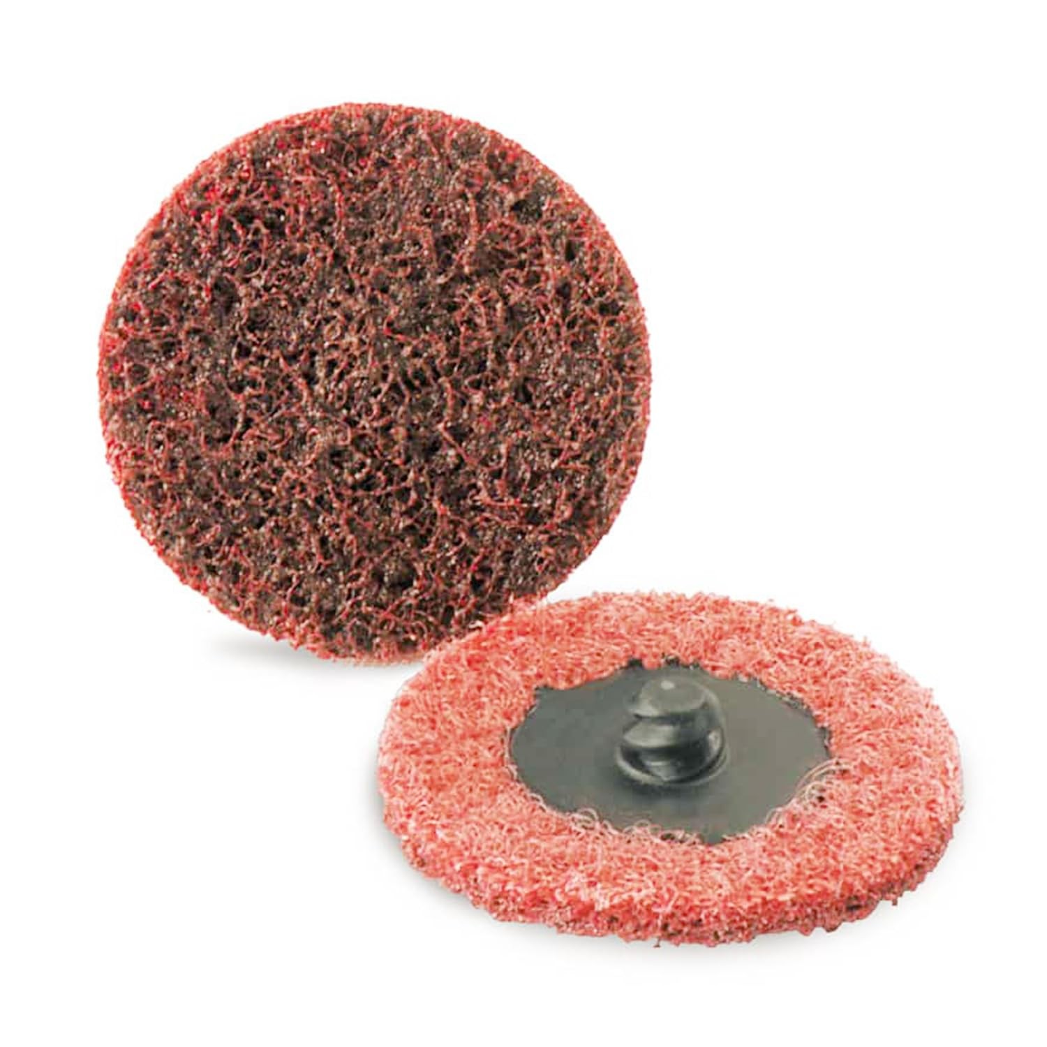 25 PCS 3 Inch Surface Conditioning Discs Medium TypeR Quick Change Red