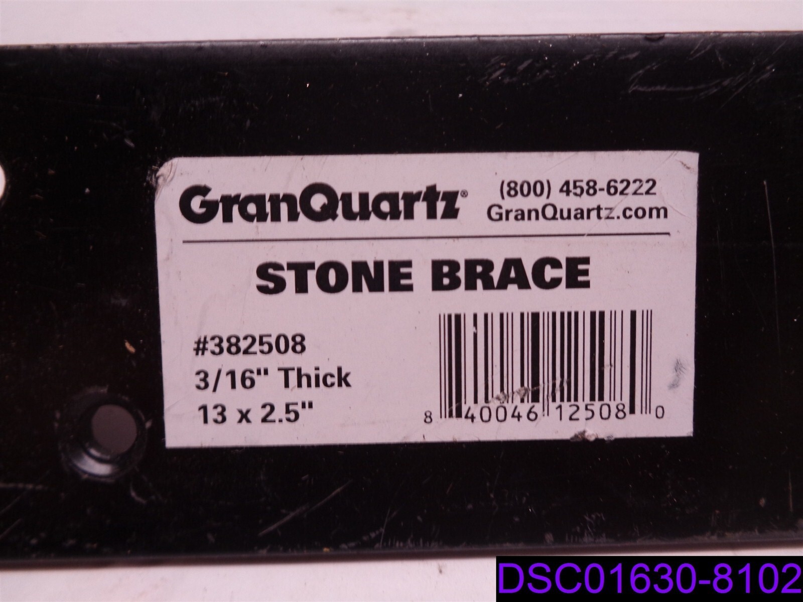 GranQuartz 382508 13″ x 2.5″ Stone Brace 3/16″ Thick