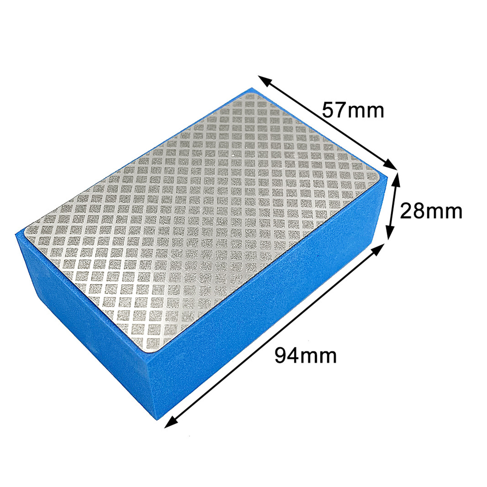 5Pcs Diamond Sanding Blocks,60#/100#200#400#/1000# Grit Diamond Polishing Pads