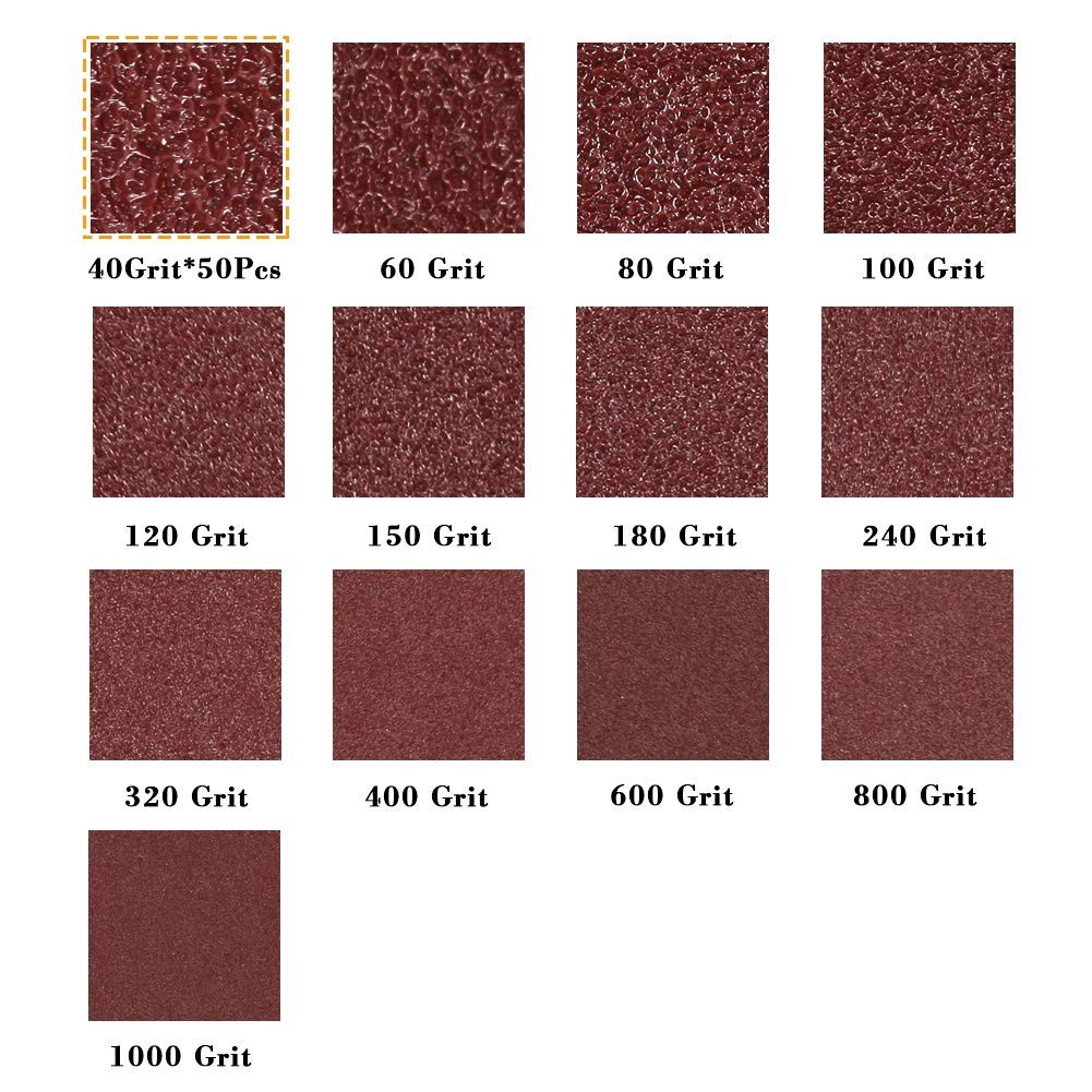 Versatile 90mm Hook & Loop Triangle Sanding Pads – 50 Pcs, 40 Grit Finish