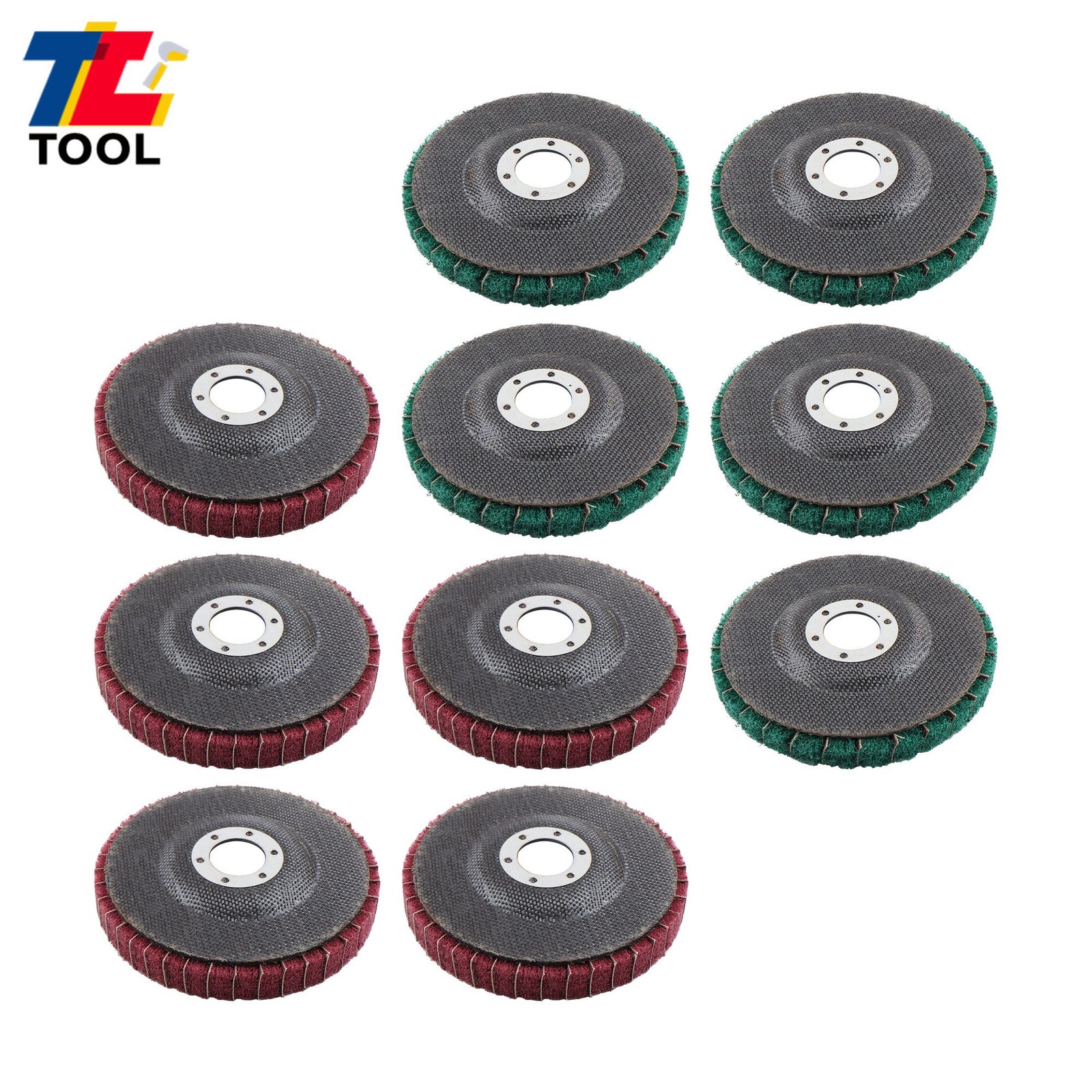 4-1/2″ x 7/8″ 120 & 240 Grit Scour Flap Discs for Angle Grinder Pack of 10