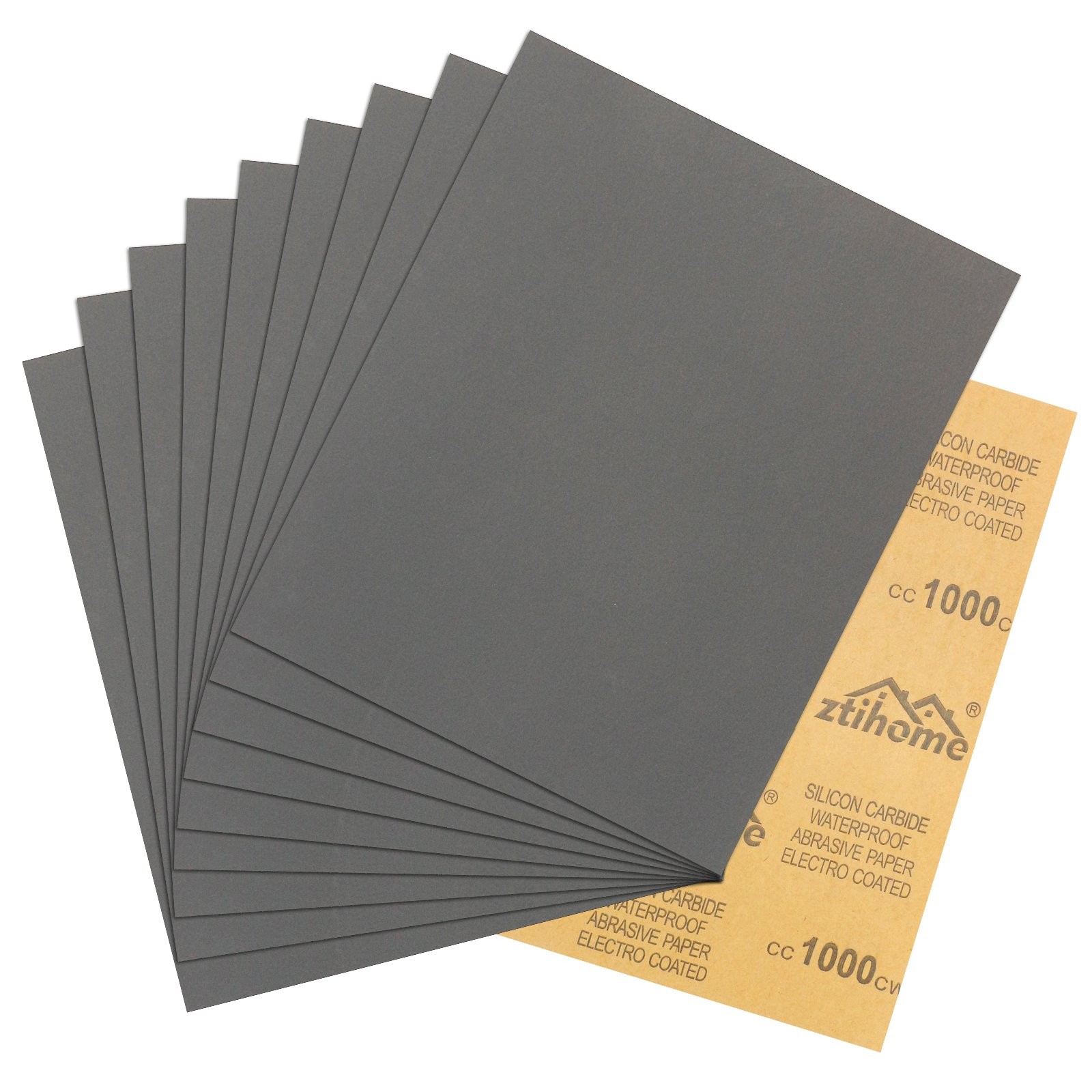 10Pcs Sandpaper Wet Dry 1000 grit 9*11″ Abrasive Sand Paper Sheet Wood Car Metal