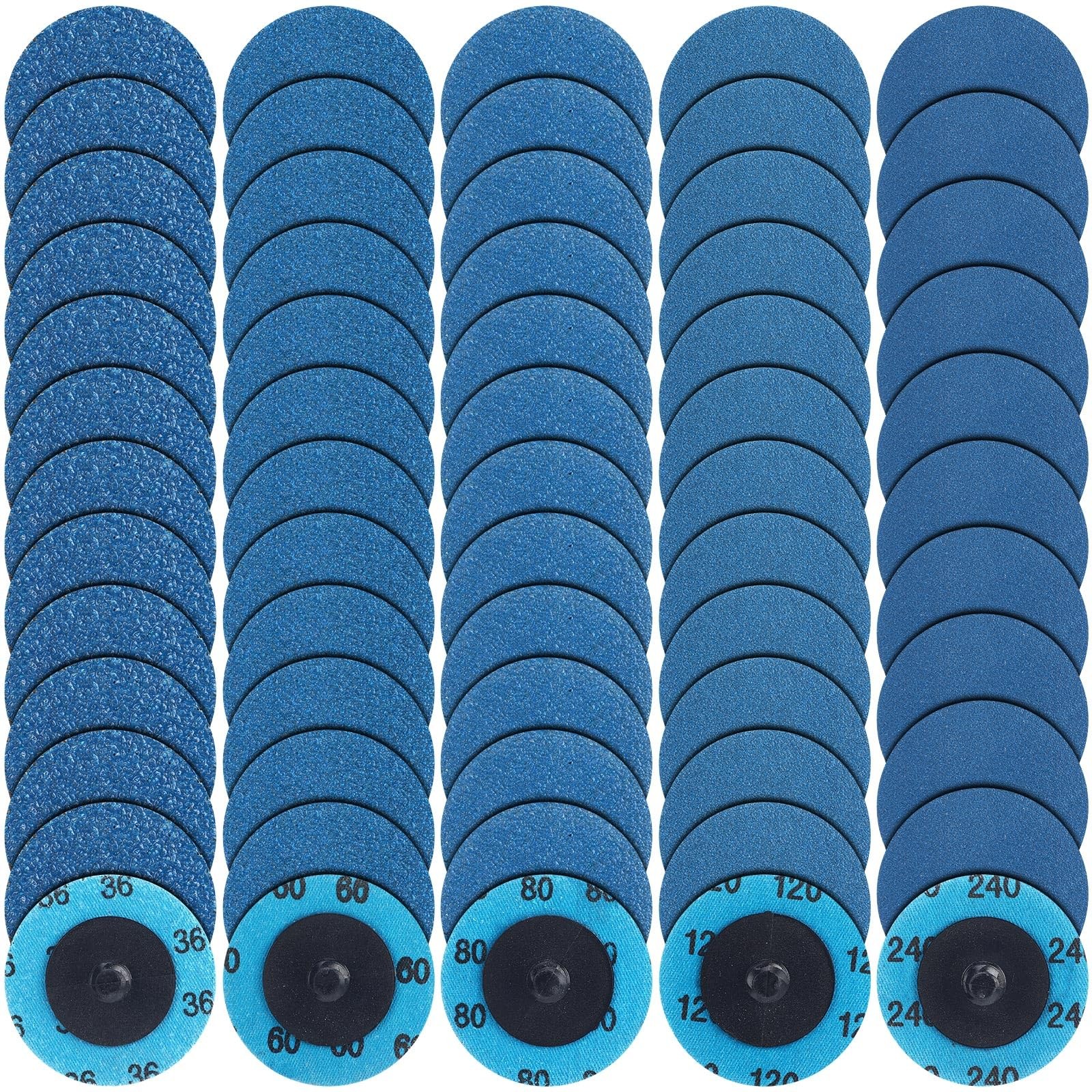 250 Pcs Mix Discs Set 36 60 80 120 240 Grit 2 Inch Sanding Discs Die Grinder …